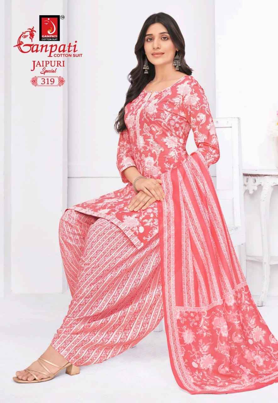 GANPATI JAIPURI SPECIAL PATIYALA VOL-15 HEAVY COTTON PRINTED DRESS MATERIAL AT WHOLESALE PRICE
