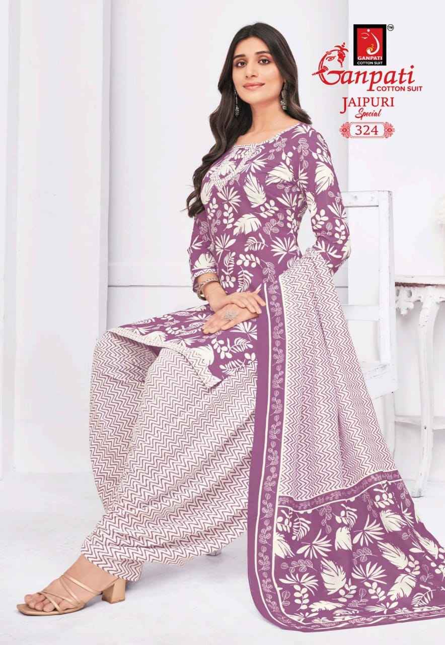 GANPATI JAIPURI SPECIAL PATIYALA VOL-15 HEAVY COTTON PRINTED DRESS MATERIAL AT WHOLESALE PRICE