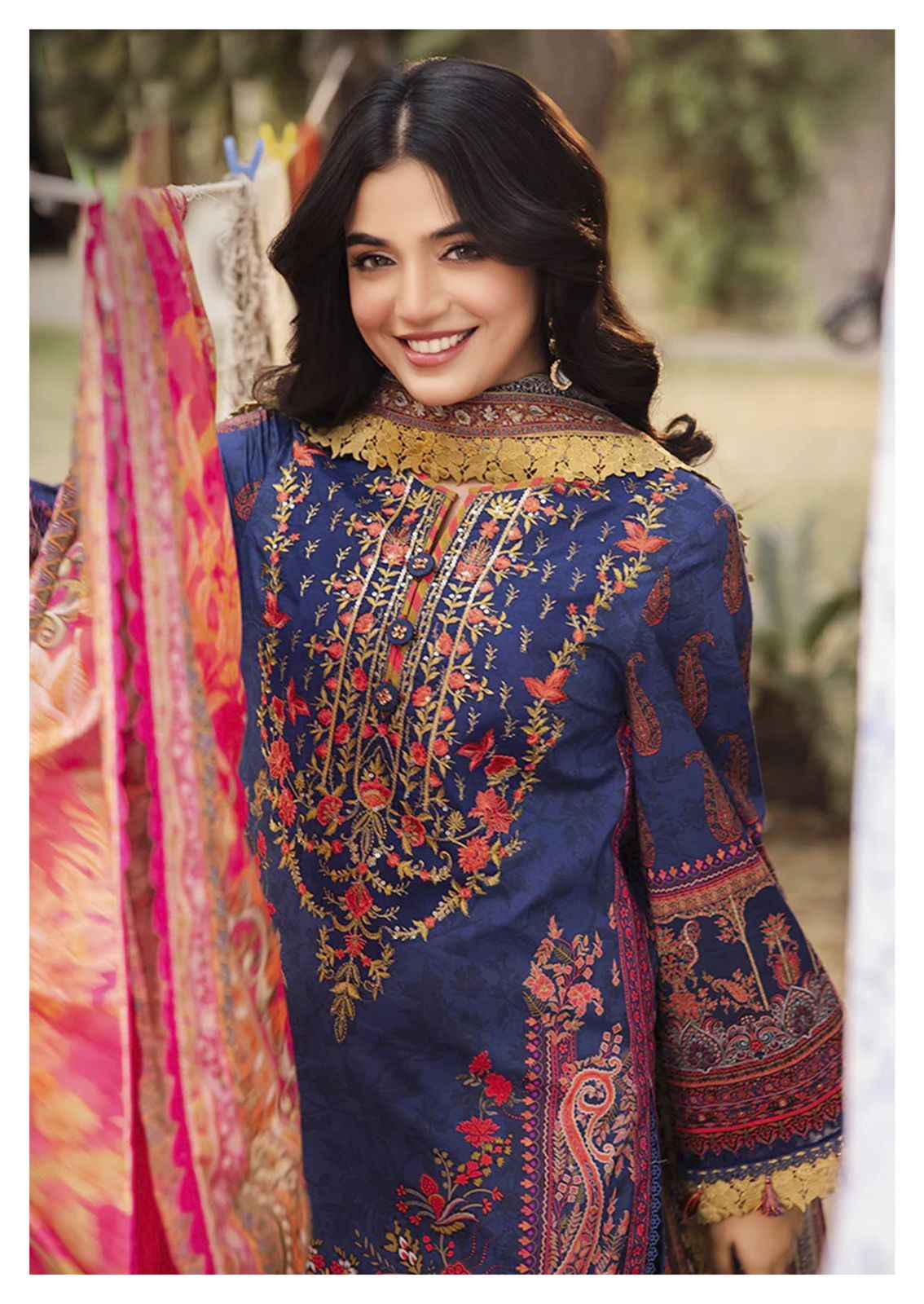 GULL AAHMED NOORAIN VOL-03 PURE LINEN COTTON DIGITAL PRINTED DRESS MATERIAL AT WHOLESALE PRICE