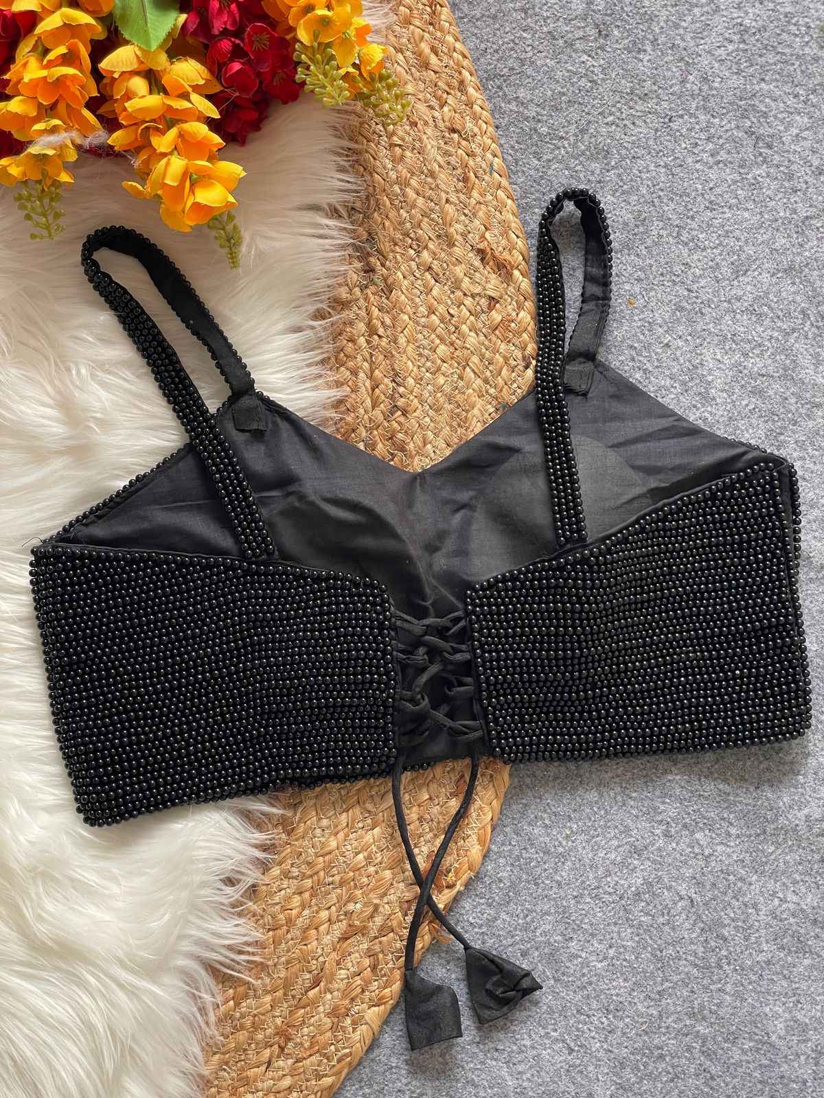 HEAVY PEARL TRADITIONAL BLOUSE AT WHOLESALE PRICE