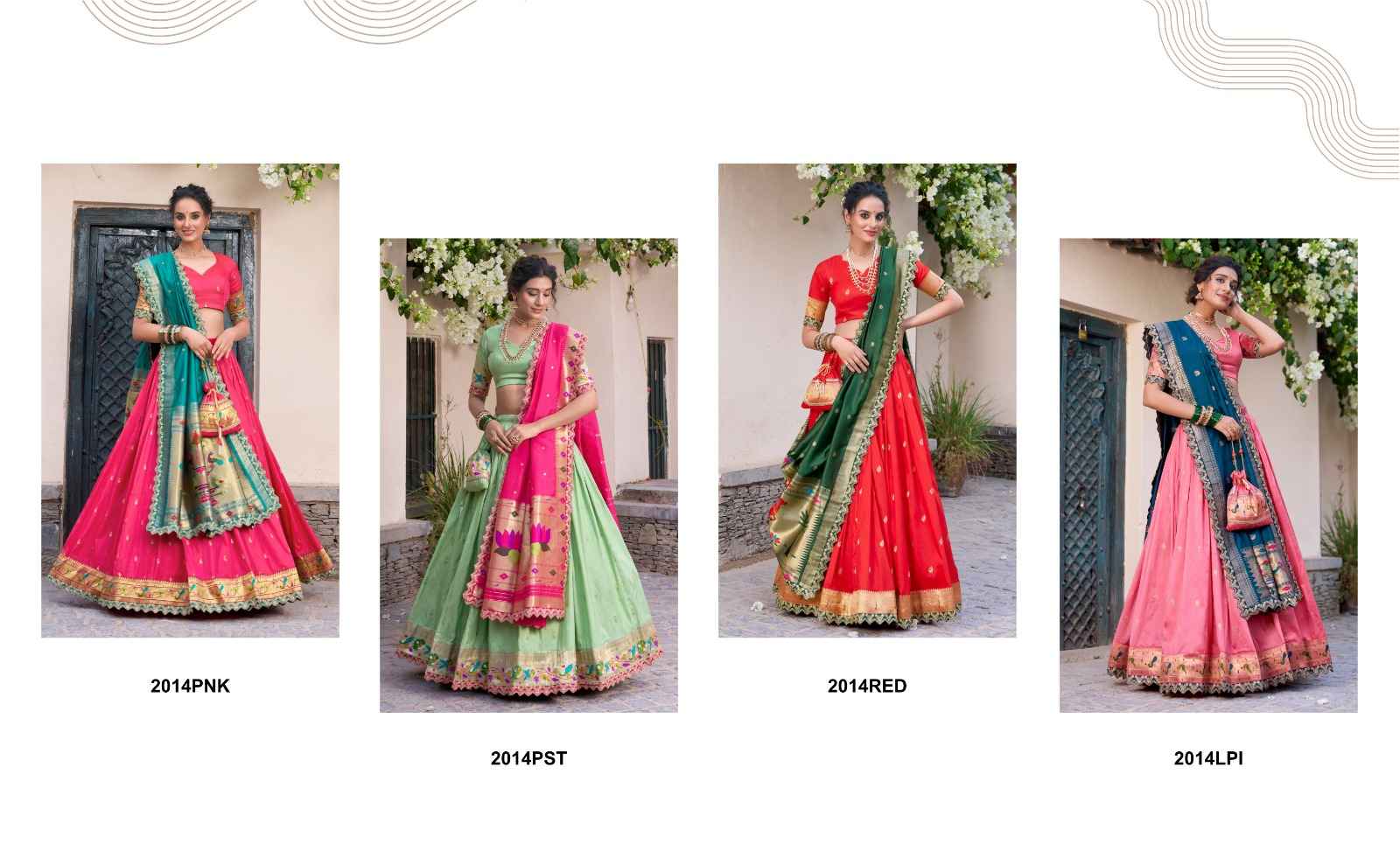 JACQUARD SILK ZARI WEAVING WORK WITH SEQUINS LEHENGA CHOLI AT WHOLESALE PRICE