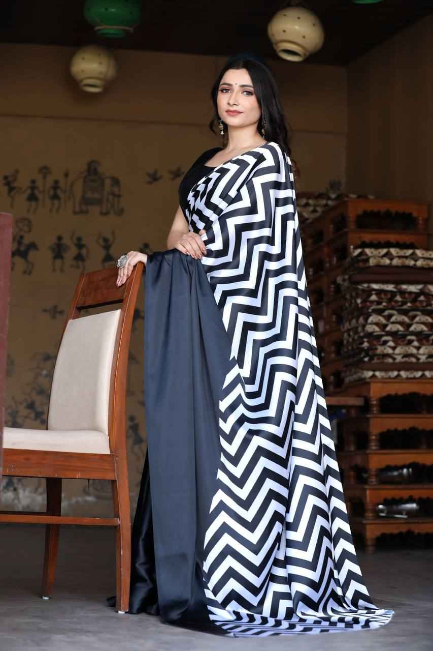 JAPAN SATIN DIGITAL PRINTED SAREE AT WHOLESALE PRICE