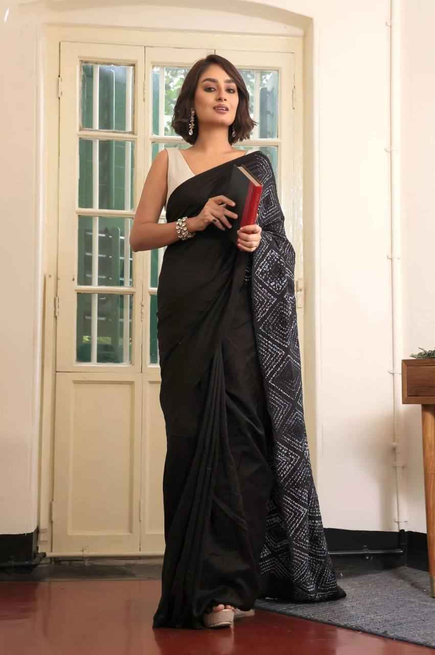 JAPAN SATIN DIGITAL PRINTED SAREE AT WHOLESALE PRICE
