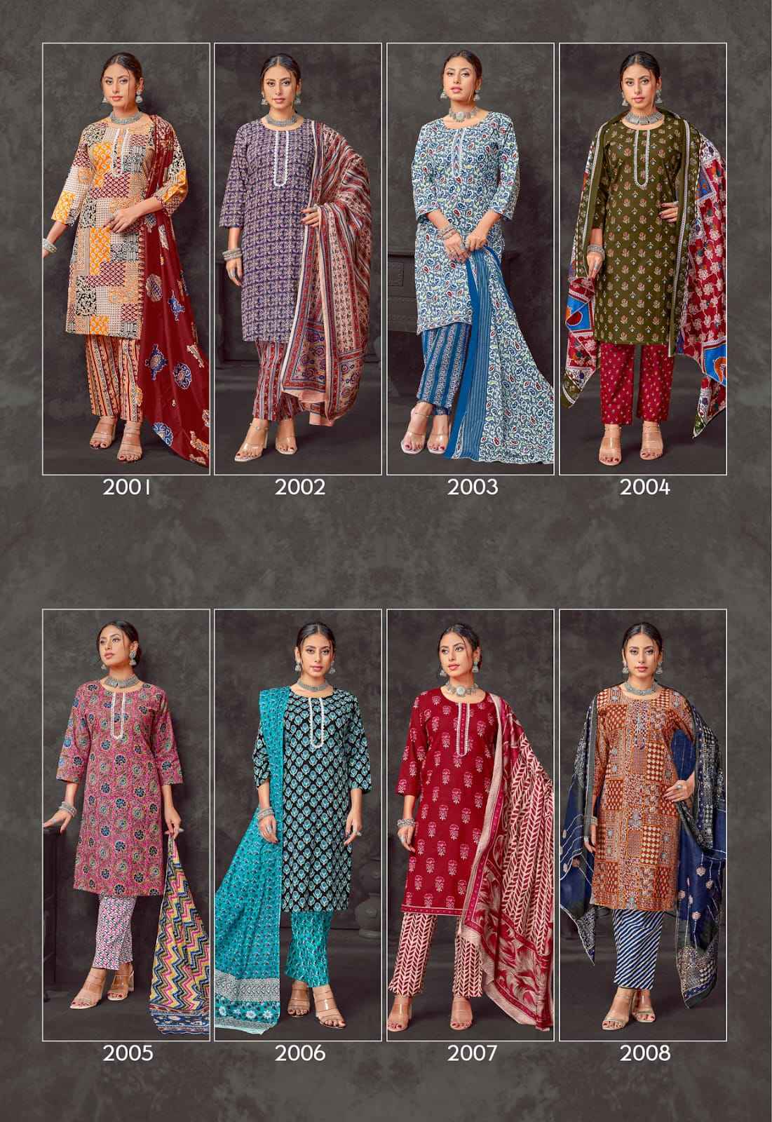JT KAYA KALP VOL-2 PURE COTTON PRINTED KURTI PANT WITH DUPATTA AT WHOLESALE PRICE