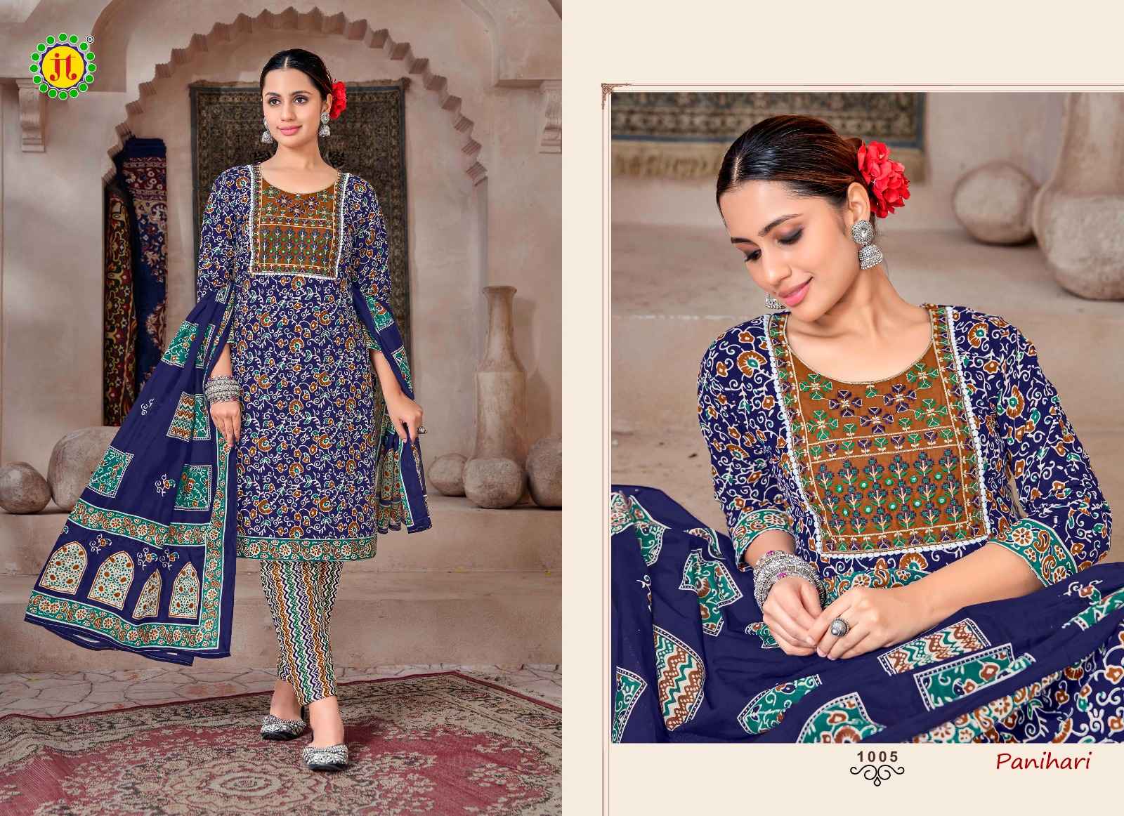 JT PANIHARI VOL 1 PURE COTTONDRESS MATERIAL AT WHOLESALE PRICE