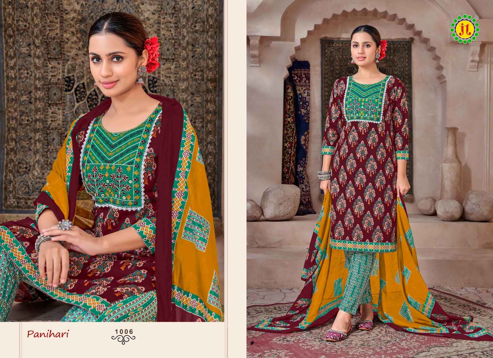 JT PANIHARI VOL 1 PURE COTTONDRESS MATERIAL AT WHOLESALE PRICE