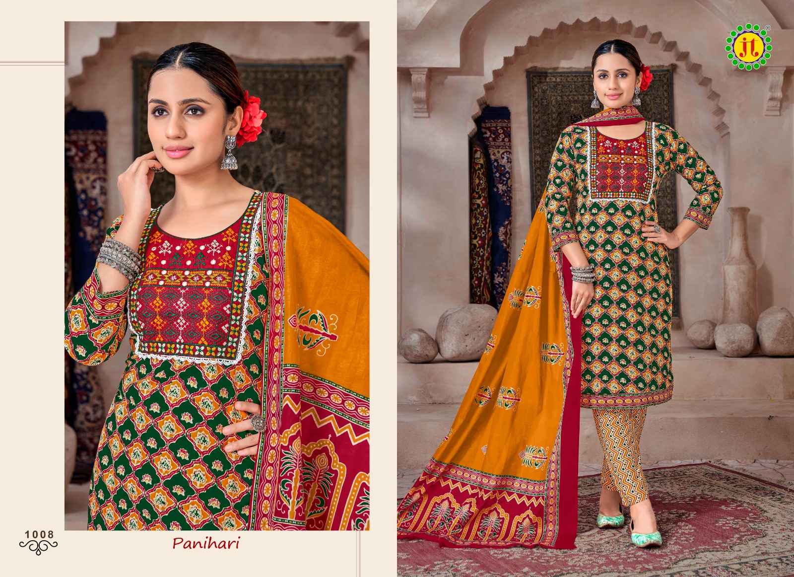 JT PANIHARI VOL 1 PURE COTTONDRESS MATERIAL AT WHOLESALE PRICE