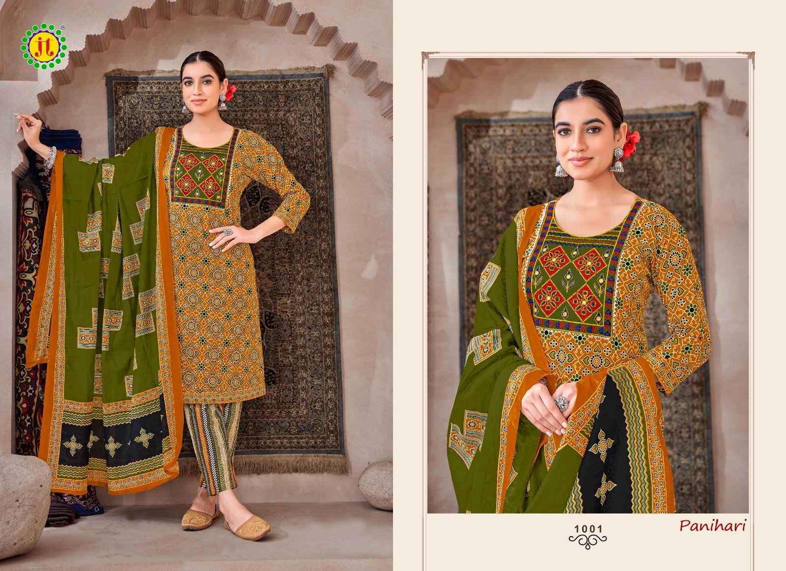 JT PANIHARI VOL 1 PURE COTTONDRESS MATERIAL AT WHOLESALE PRICE