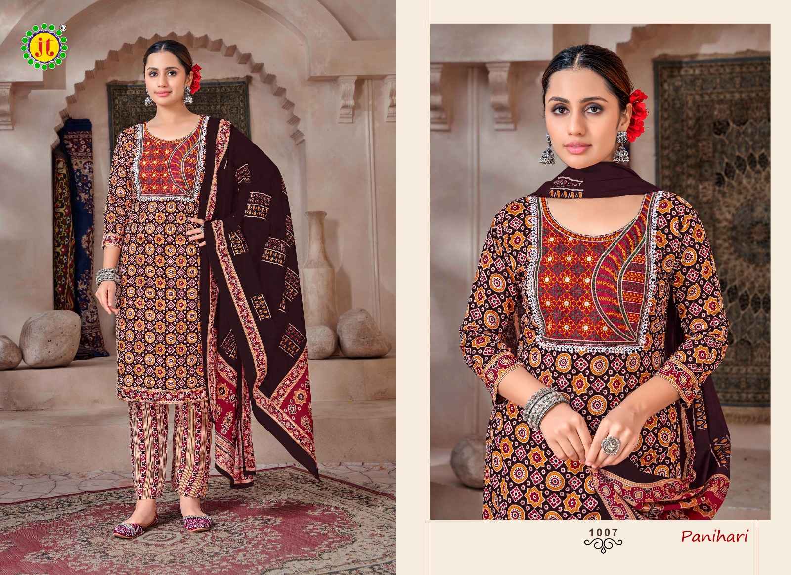 JT PANIHARI VOL 1 PURE COTTONDRESS MATERIAL AT WHOLESALE PRICE