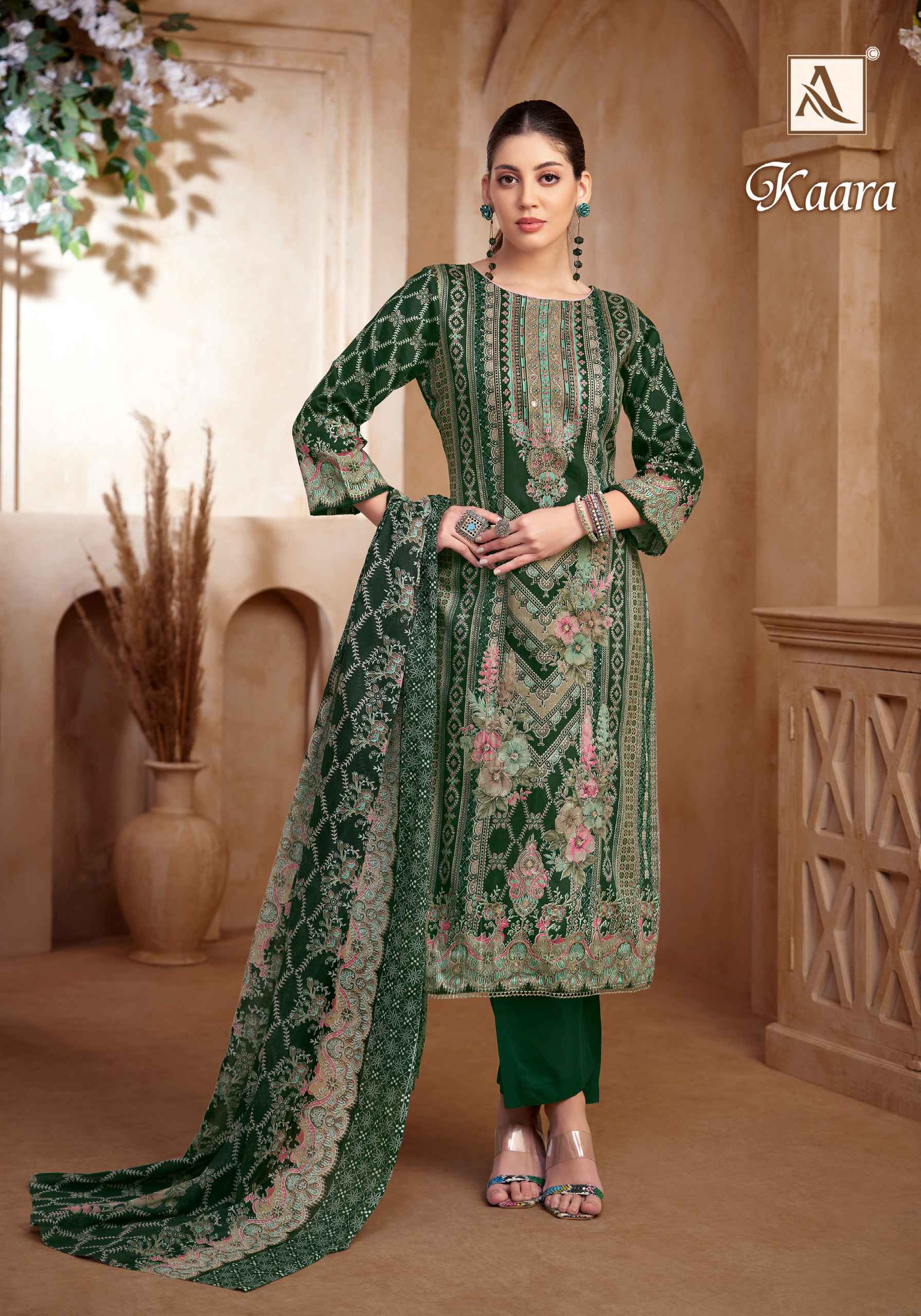 ALOK KAARA PURE ZAM COTTON FANCY PRINTED DRESS MATERIAL AT WHOLESALE PRICE