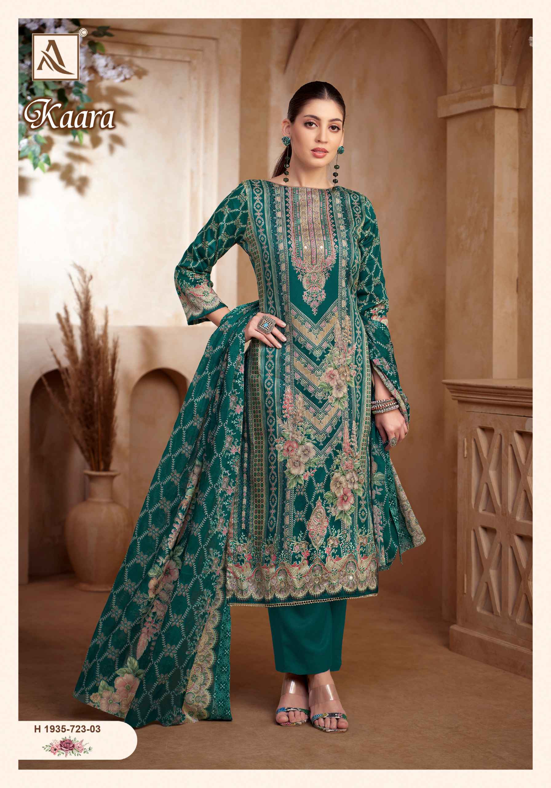 ALOK KAARA PURE ZAM COTTON FANCY PRINTED DRESS MATERIAL AT WHOLESALE PRICE