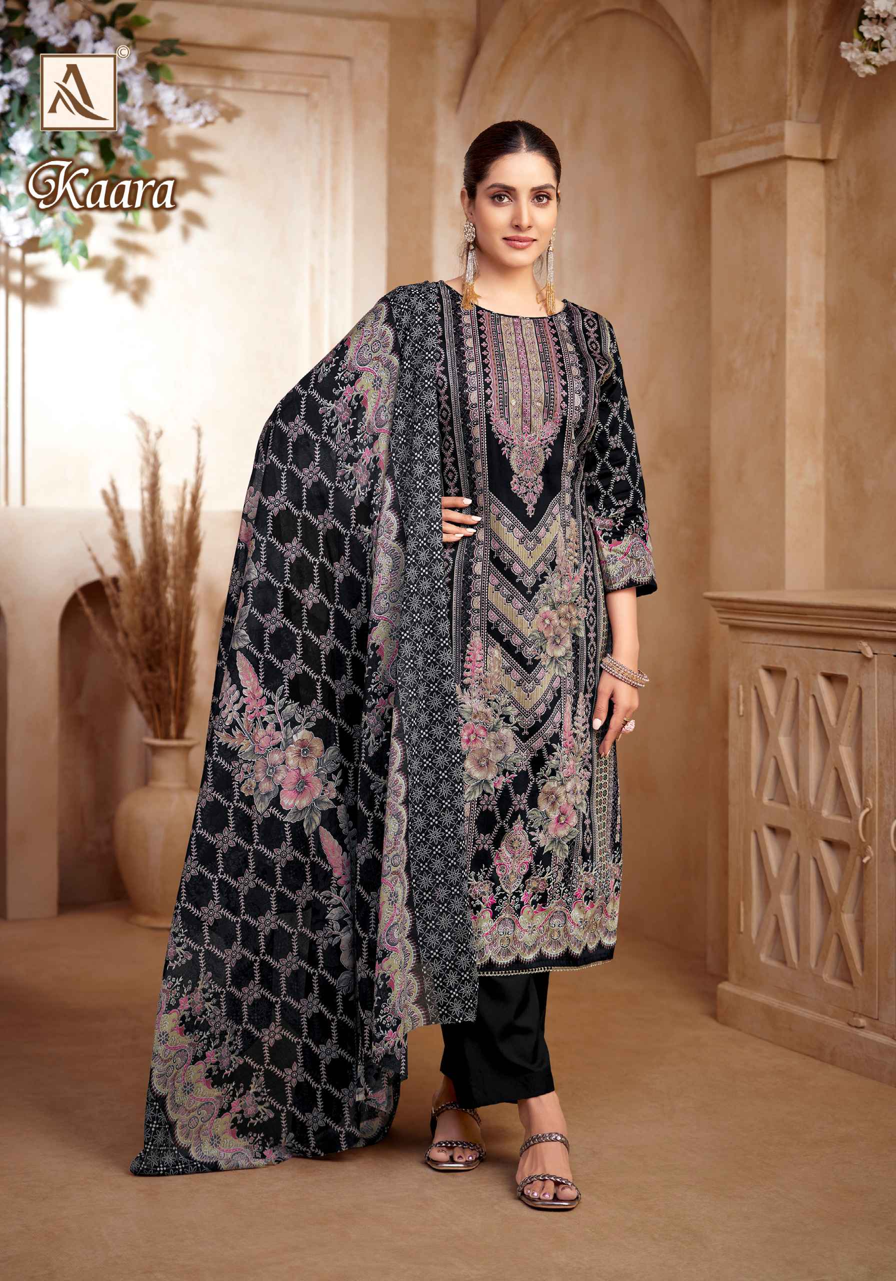 ALOK KAARA PURE ZAM COTTON FANCY PRINTED DRESS MATERIAL AT WHOLESALE PRICE