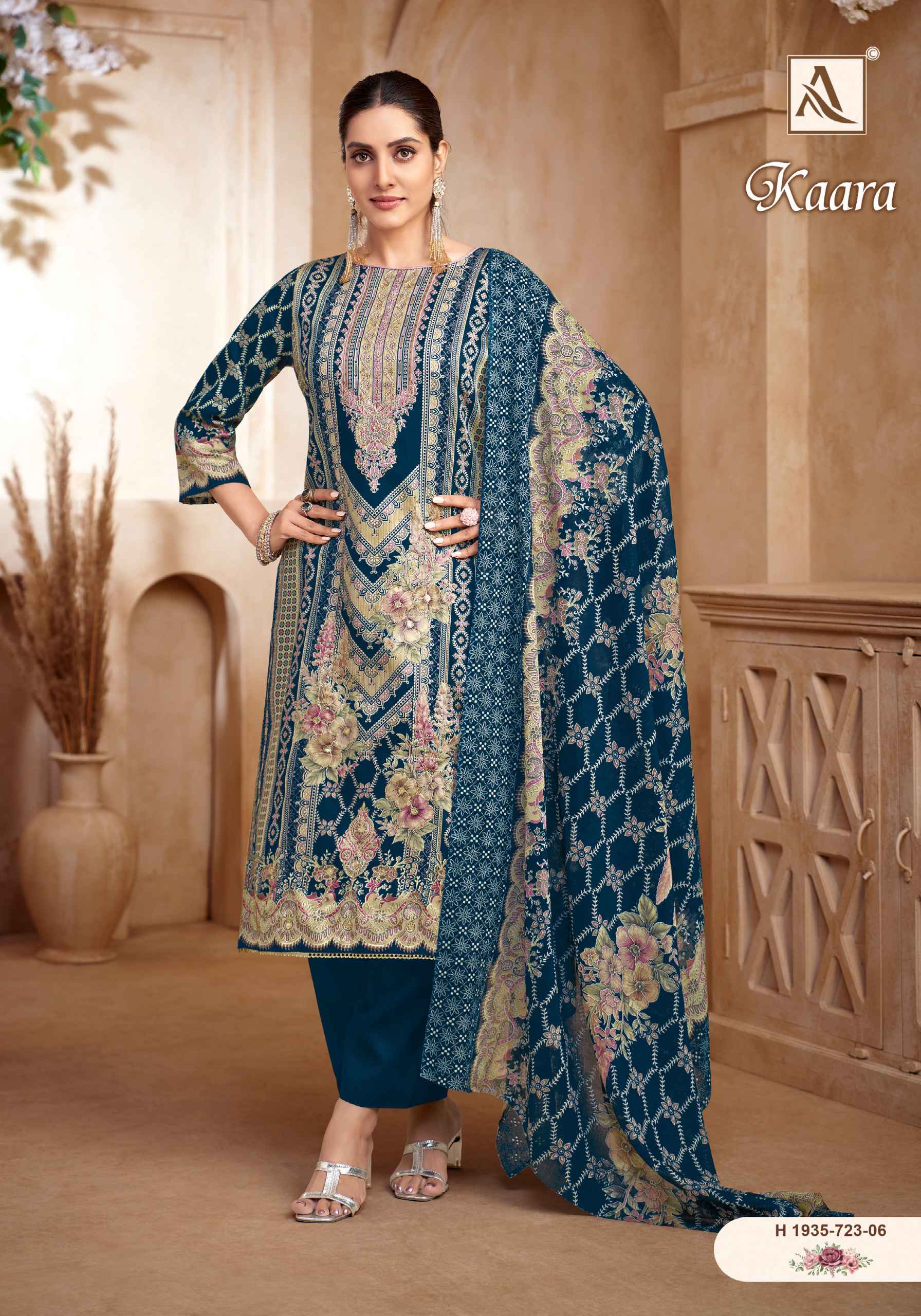 ALOK KAARA PURE ZAM COTTON FANCY PRINTED DRESS MATERIAL AT WHOLESALE PRICE