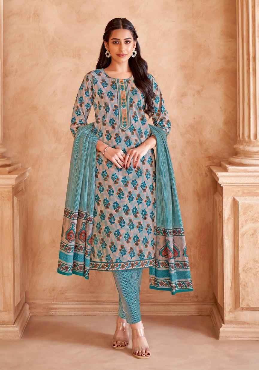 KALA JAIPURI VOL-7 READYMADE PURE COTTON KURTI PANT WITH DUPATTA AT WHOLESALE PRICE