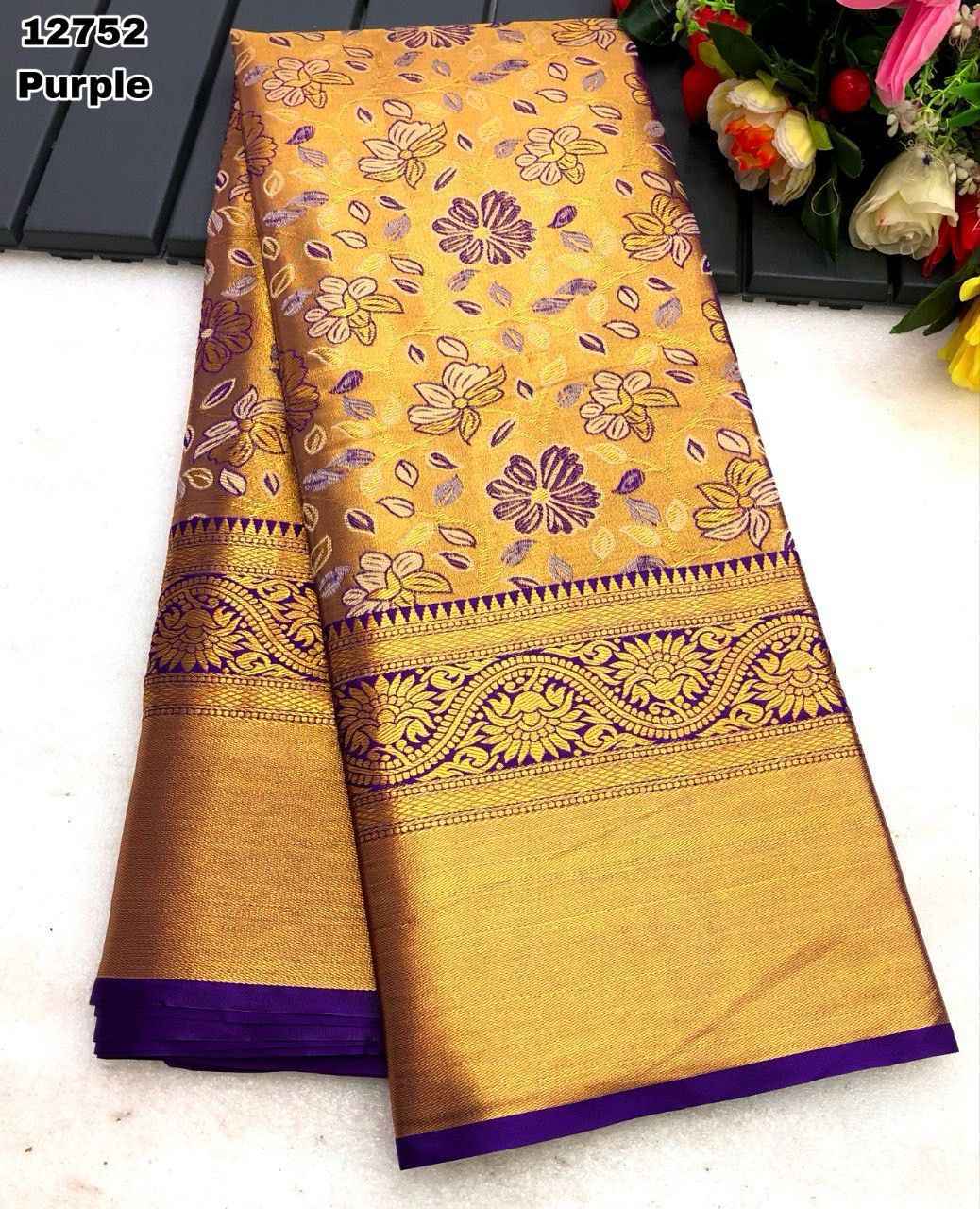 KANJIVIRAM PATTU SILK PURE GOLD ZARI WEAVING SAREE AT WHOLESALE PRICE