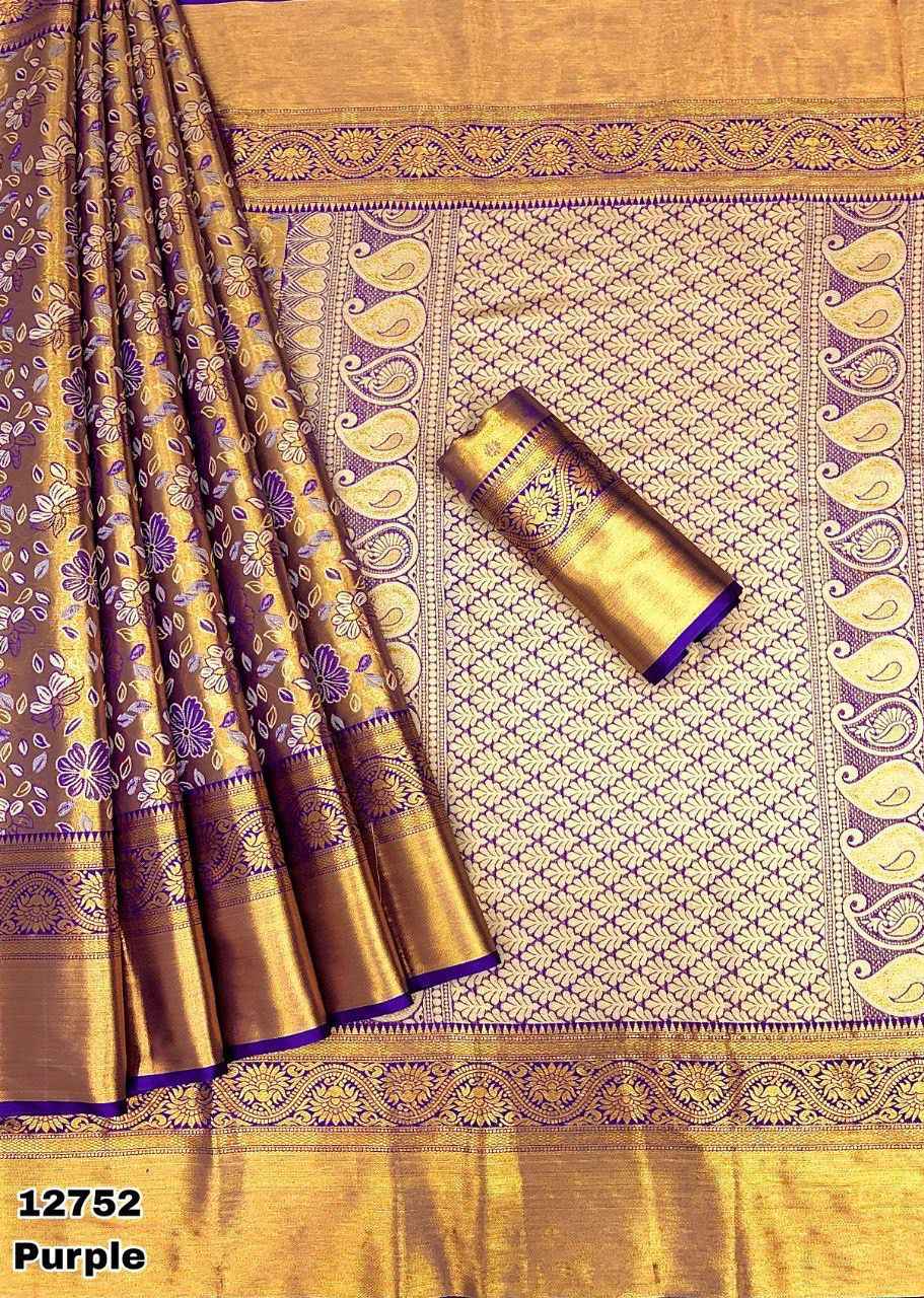 KANJIVIRAM PATTU SILK PURE GOLD ZARI WEAVING SAREE AT WHOLESALE PRICE