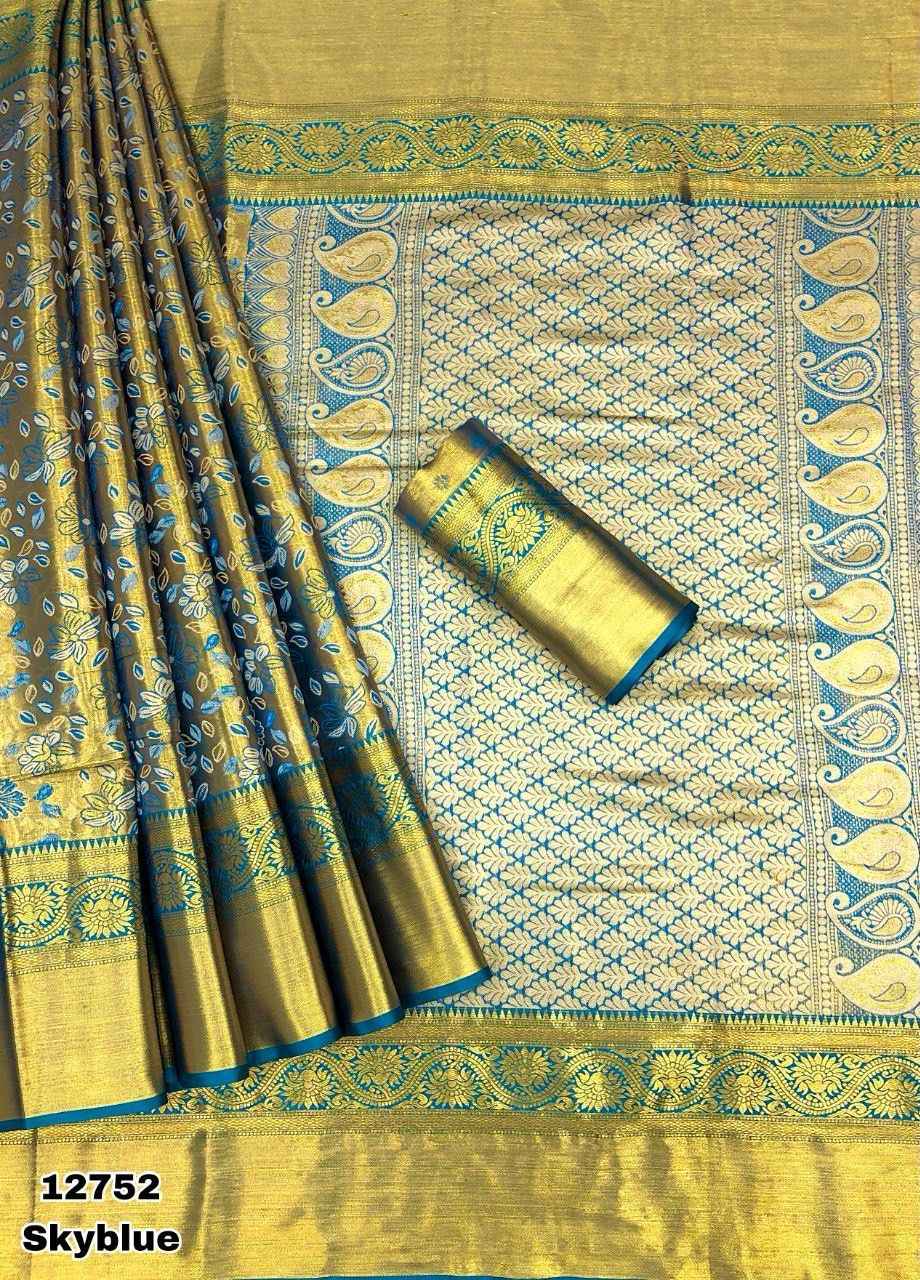 KANJIVIRAM PATTU SILK PURE GOLD ZARI WEAVING SAREE AT WHOLESALE PRICE