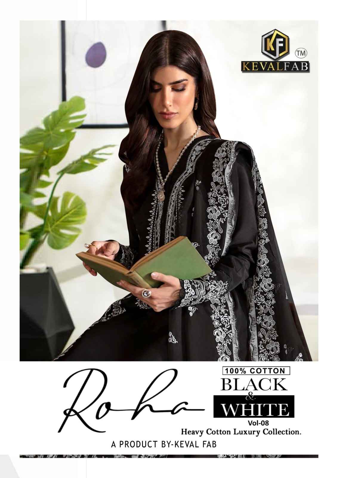 KEVAL ROHA VOL-08  HEAVY COTTON PRINTED KARACHI DRESS MATERIAL AT WHOLESALE PRICE