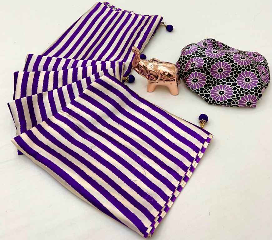 KUTCHI AJARKH PRINT SEMI GAJI WITH LEHARIYA PRINTED SAREE AT WHOLESALE PRICE