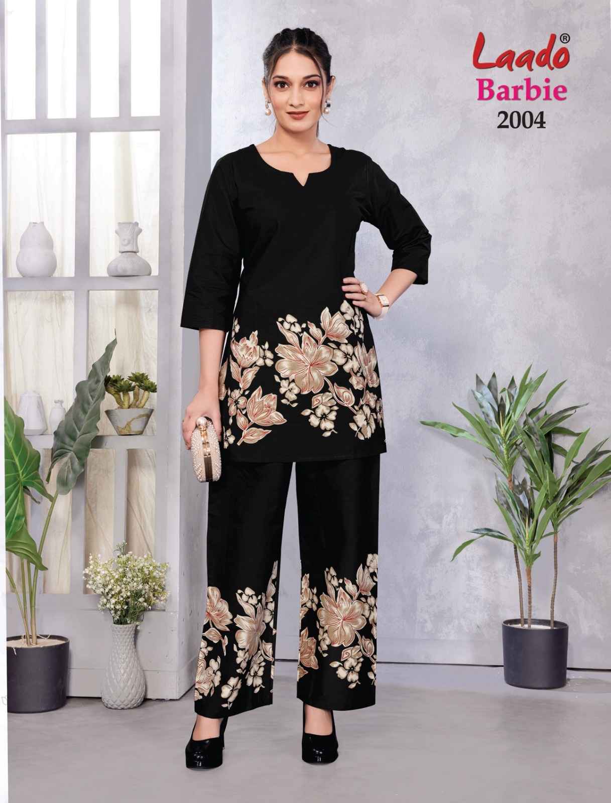LAADO BARBIE VOL-2 PURE COTTON PRINTED CORD SET AT WHOLESALE PRICE