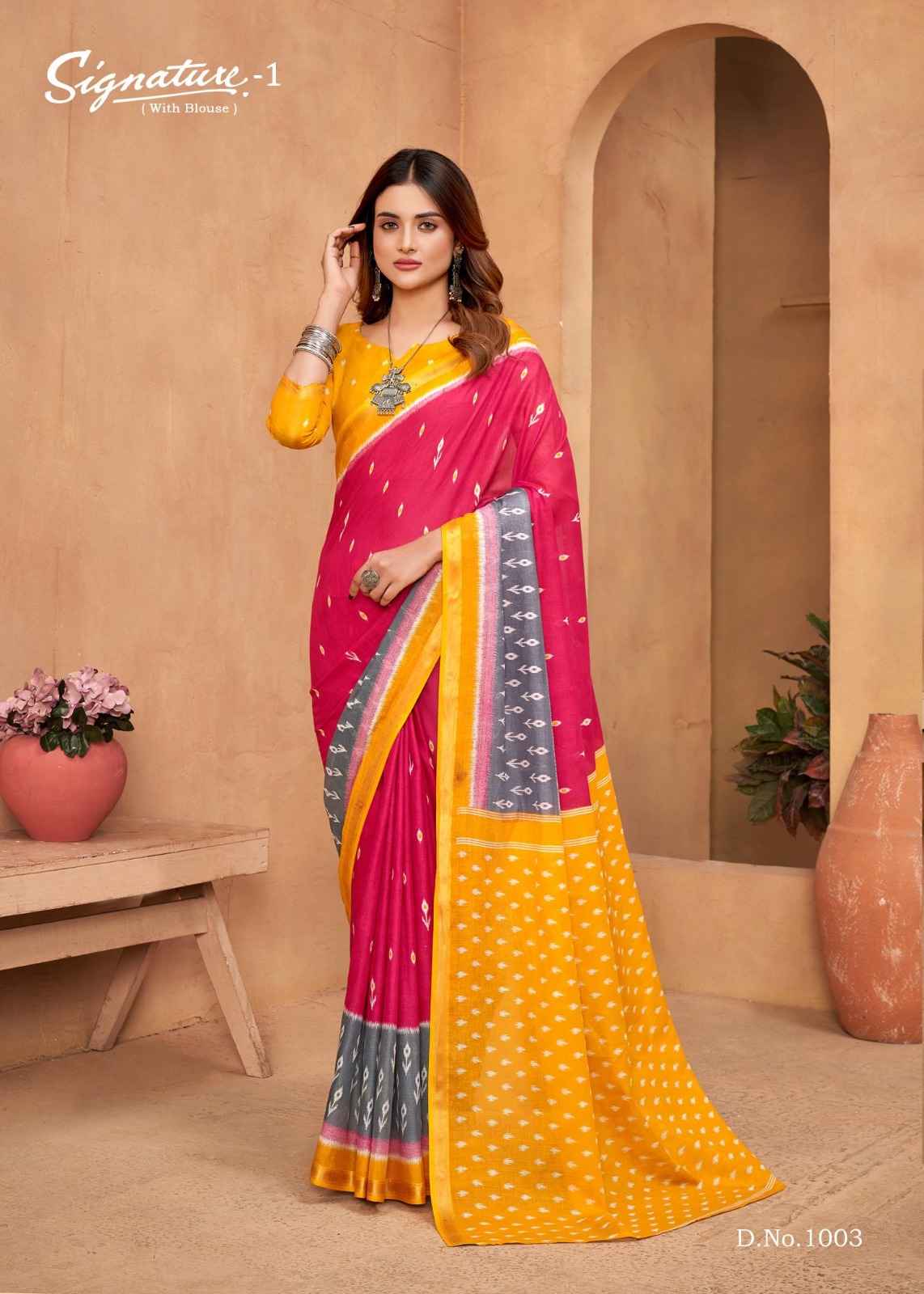 LAKHANI SIGNATURE VOL-01 PURE COTTON SAREE AT WHOLESALE PRICE