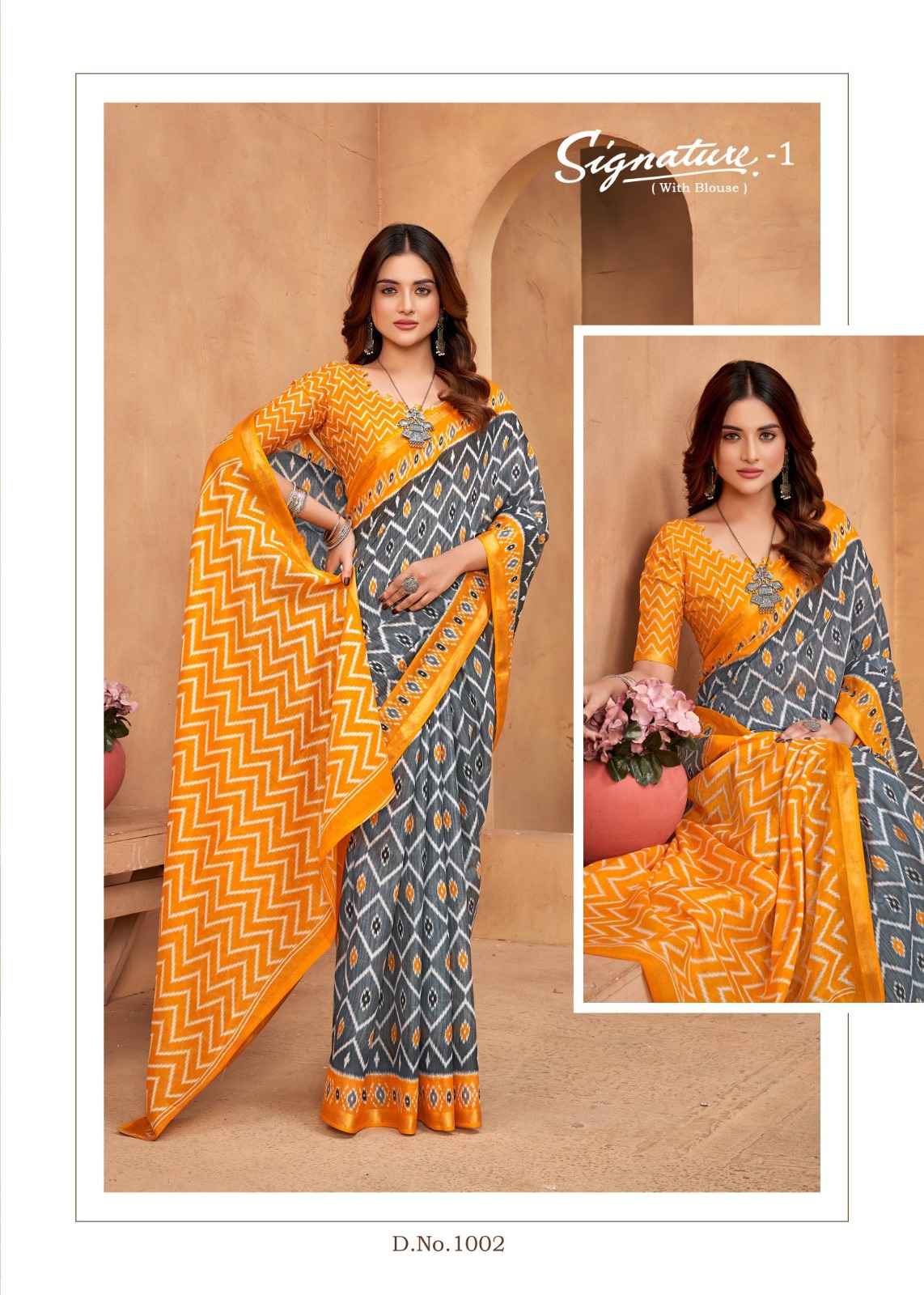 LAKHANI SIGNATURE VOL-01 PURE COTTON SAREE AT WHOLESALE PRICE