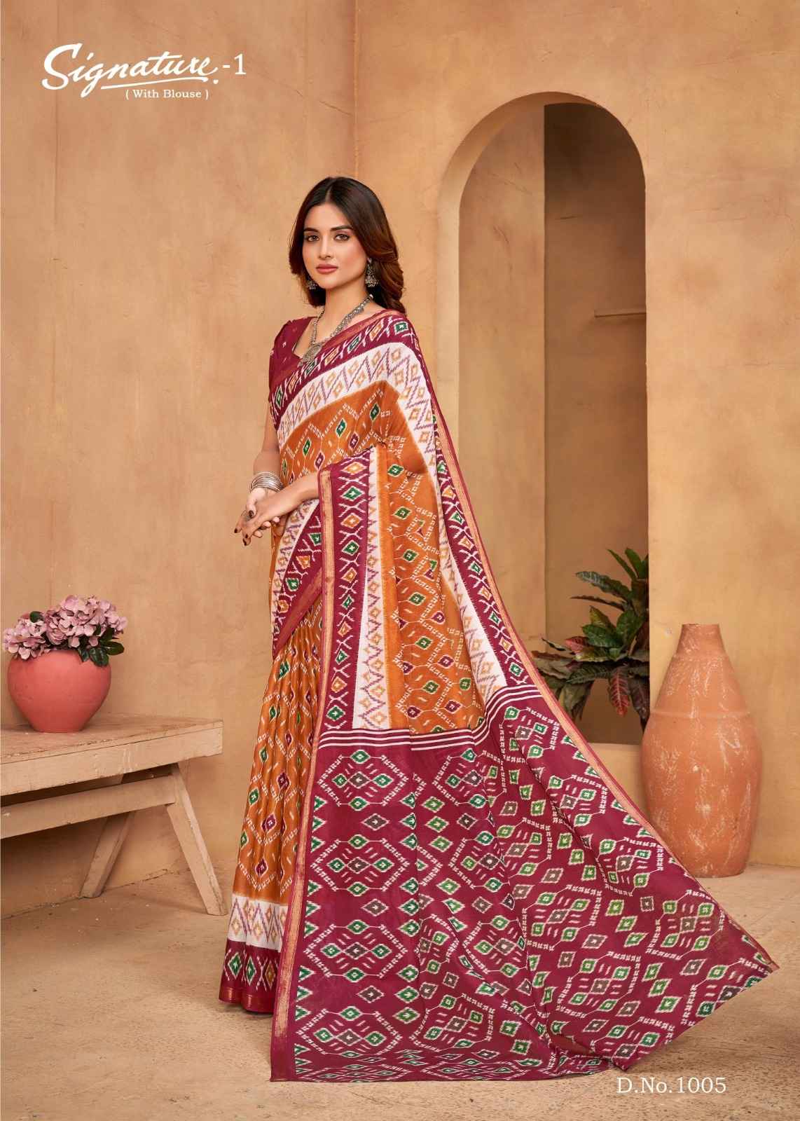 LAKHANI SIGNATURE VOL-01 PURE COTTON SAREE AT WHOLESALE PRICE