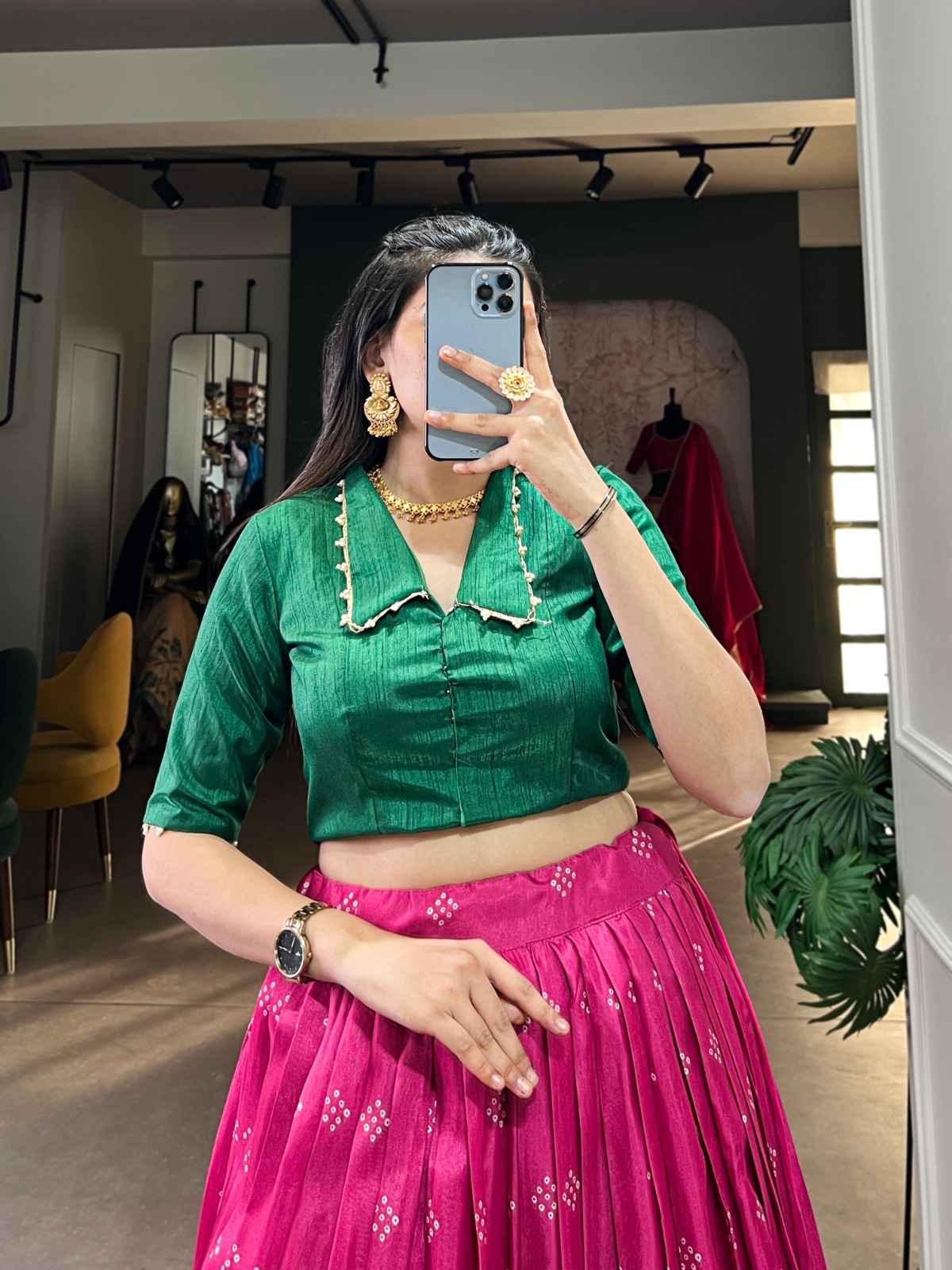 DOLA SILK KALAMKARI PRINT WITH ZARI WEAVING BRODER LEHENGA CHOLI AT WHOLESALE PRICE
