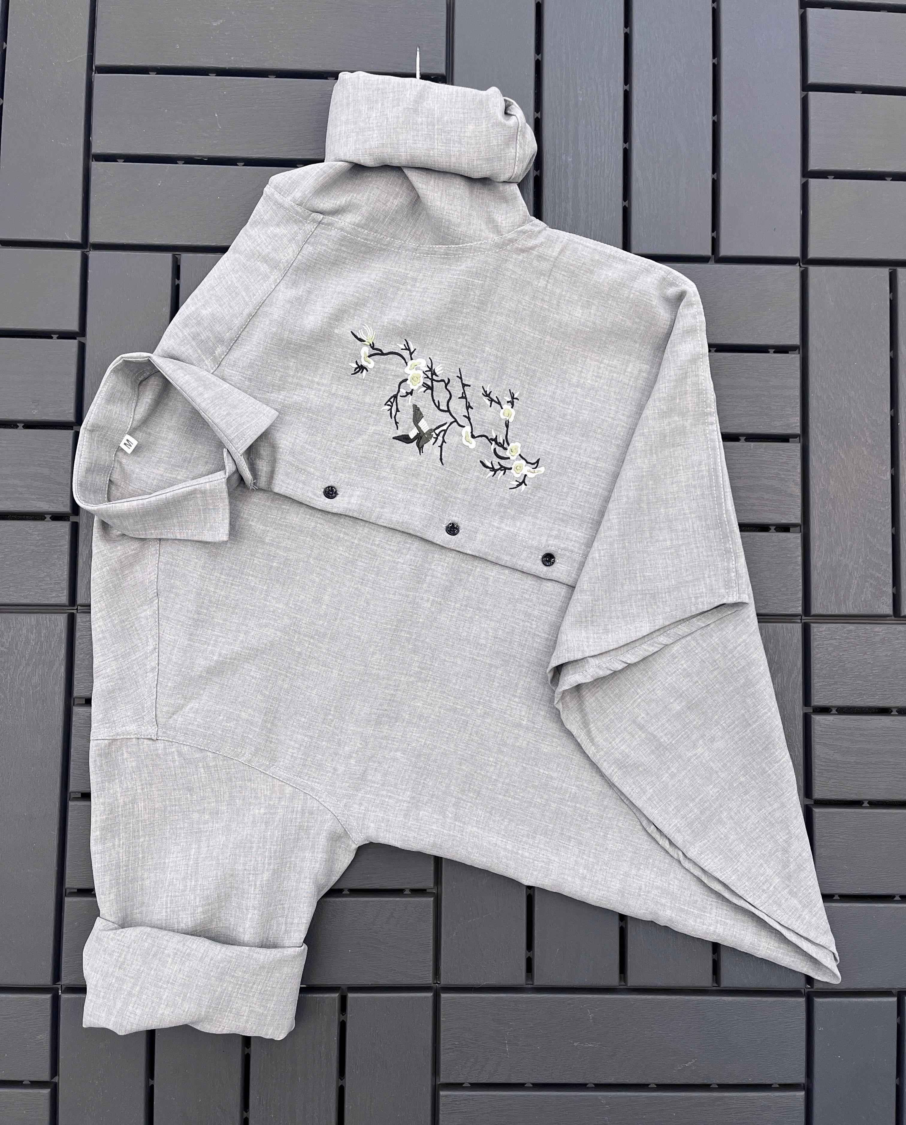 LINEN EMBROIDERY WORK MENS SHIRT AT WHOLESALE PRICE