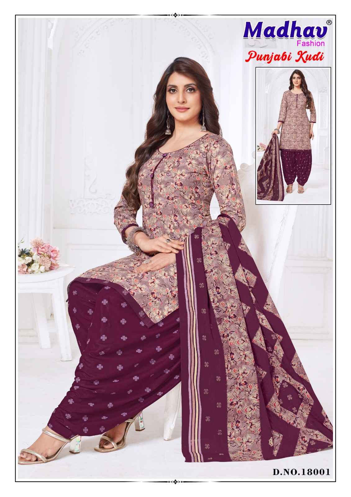 MADHAV PUNJABI KUDI VOL-18 PURE COTTON DRESS MATERIAL AT WHOLESALE PRICE