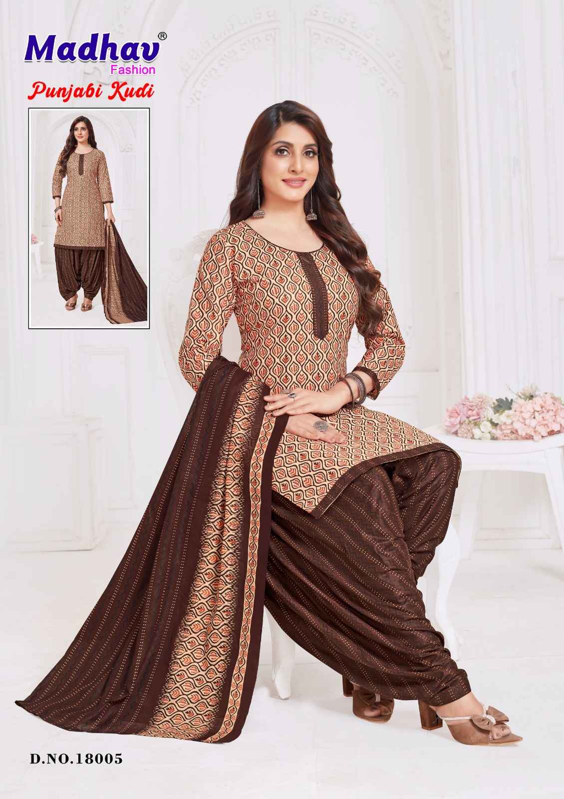 MADHAV PUNJABI KUDI VOL-18 PURE COTTON DRESS MATERIAL AT WHOLESALE PRICE