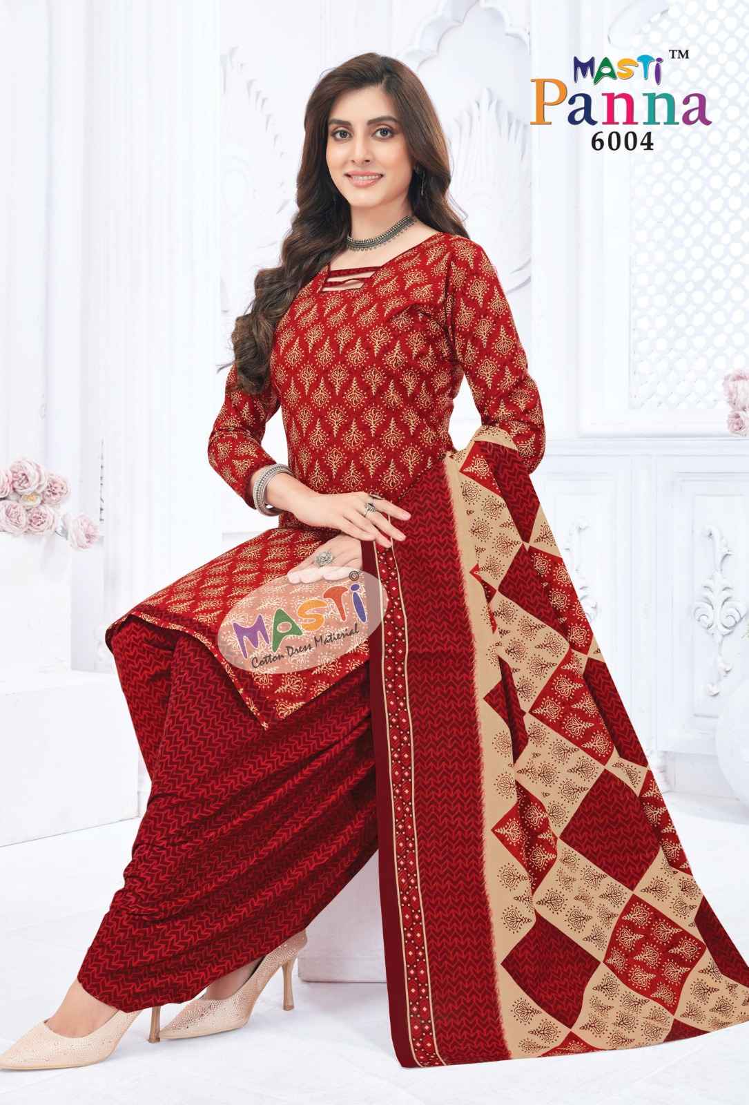 MASTI PANNA VOL 6 PURE COTTON PRINTED DRESS MATERIAL AT WHOLESALE PRICE