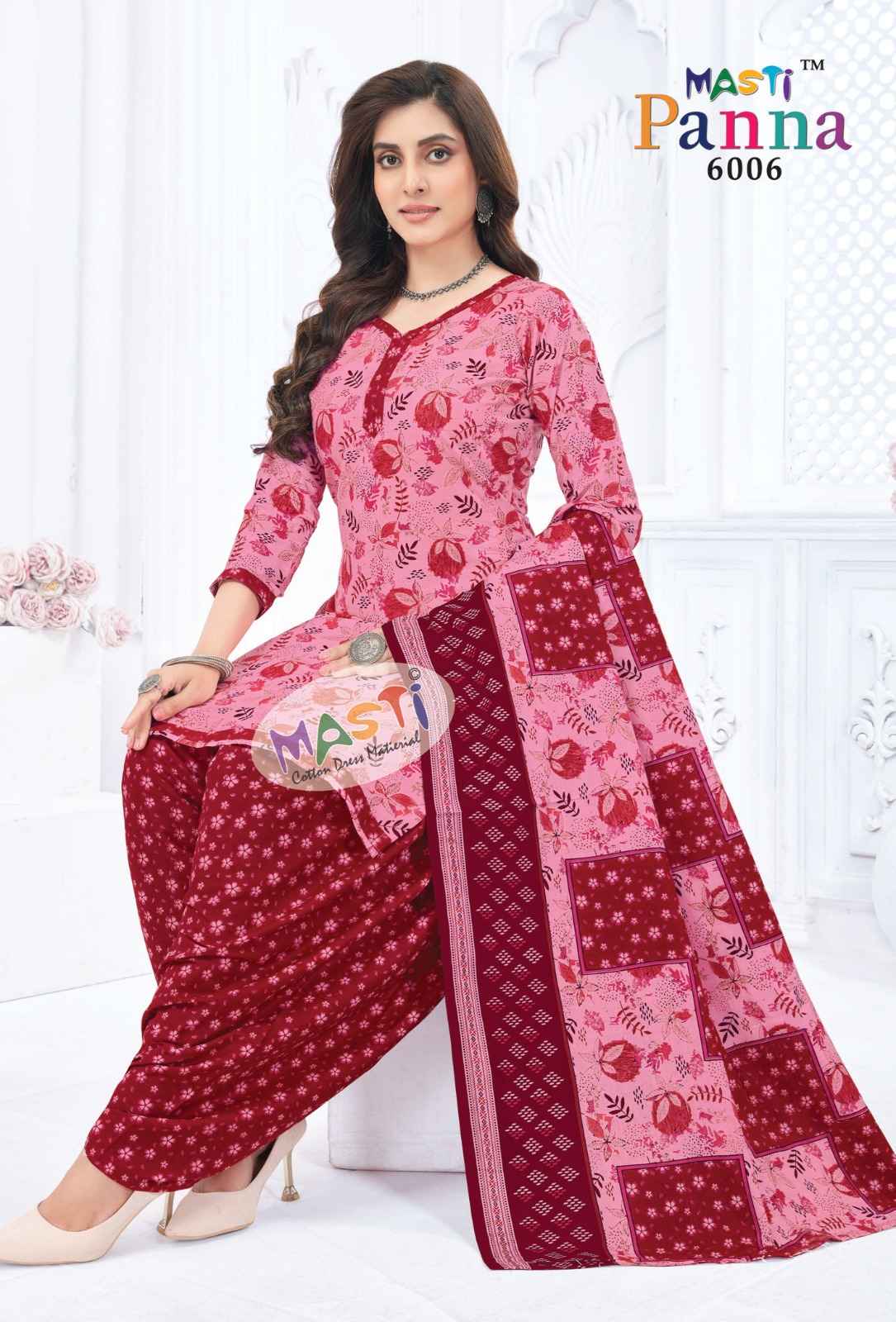 MASTI PANNA VOL 6 PURE COTTON PRINTED DRESS MATERIAL AT WHOLESALE PRICE