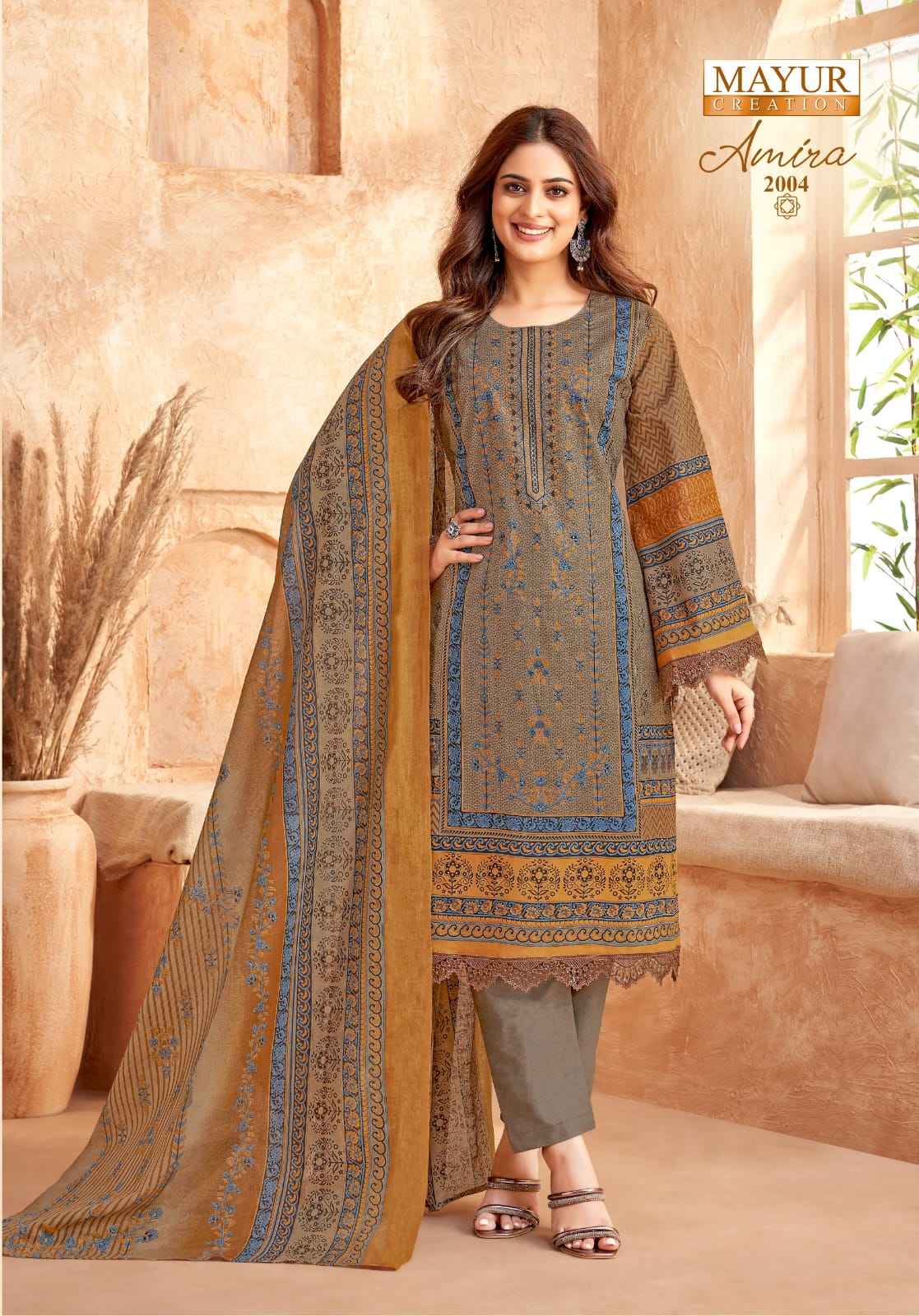 MAYUR AMIRA VOL 2 LAWN COTTON DRESS MATERIAL AT WHOLESALE PRICE