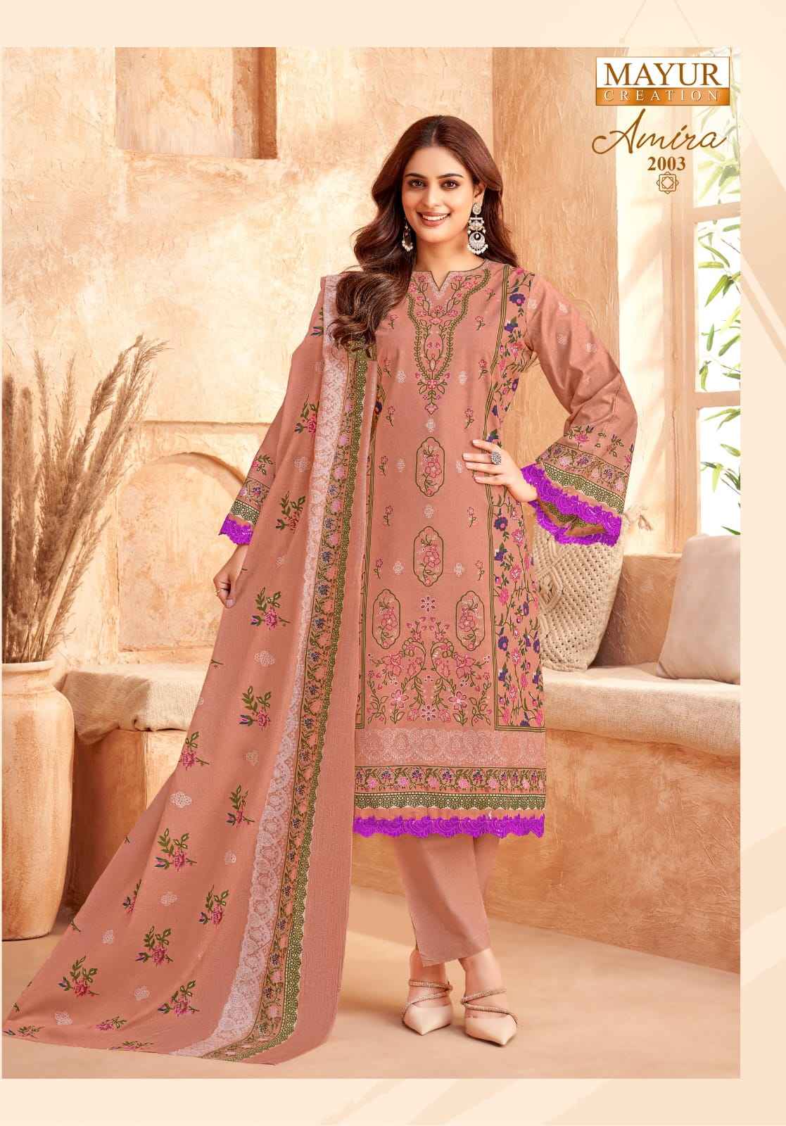 MAYUR AMIRA VOL 2 LAWN COTTON DRESS MATERIAL AT WHOLESALE PRICE