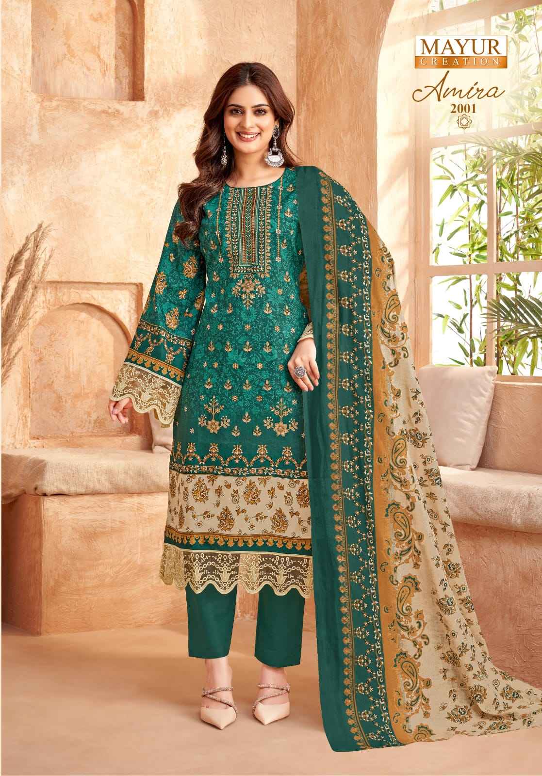 MAYUR AMIRA VOL 2 LAWN COTTON DRESS MATERIAL AT WHOLESALE PRICE