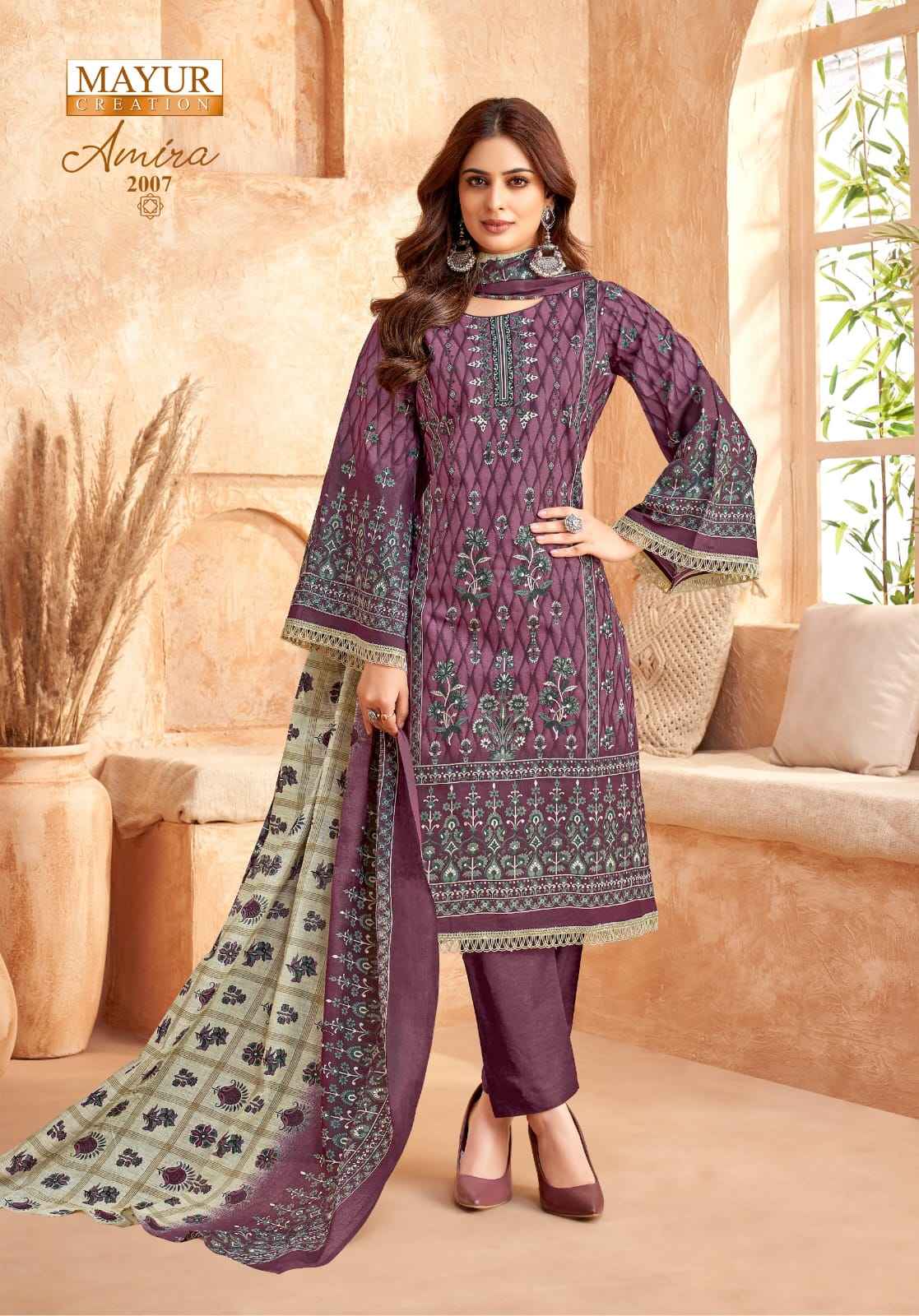 MAYUR AMIRA VOL 2 LAWN COTTON DRESS MATERIAL AT WHOLESALE PRICE