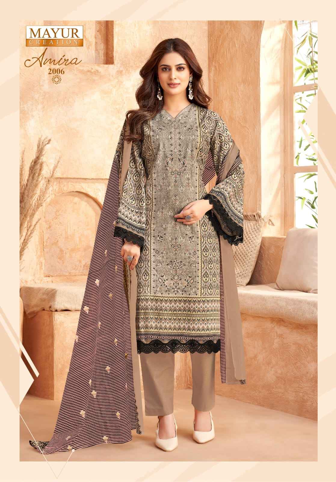MAYUR AMIRA VOL 2 LAWN COTTON DRESS MATERIAL AT WHOLESALE PRICE