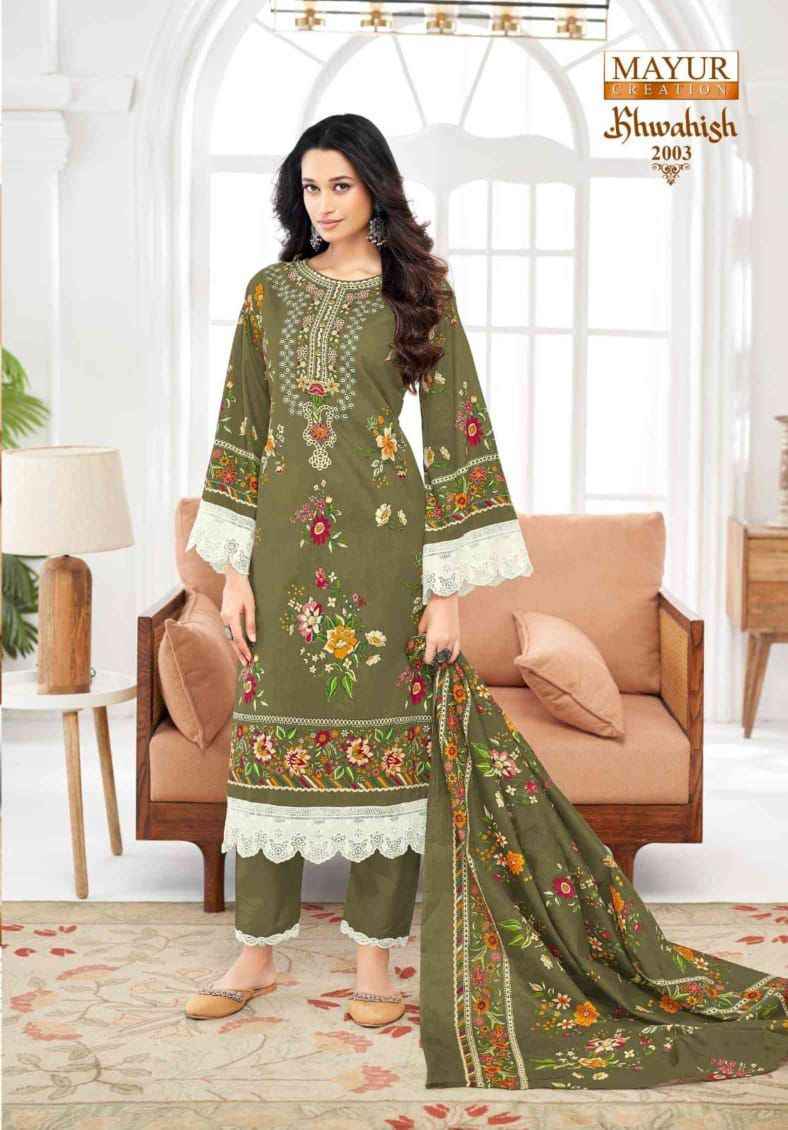 MAYUR KHWAHISH VOL 2 KARACHI STYLE LAWN  COTTON DRESS MATERIAL AT WHOLESALE PRICE