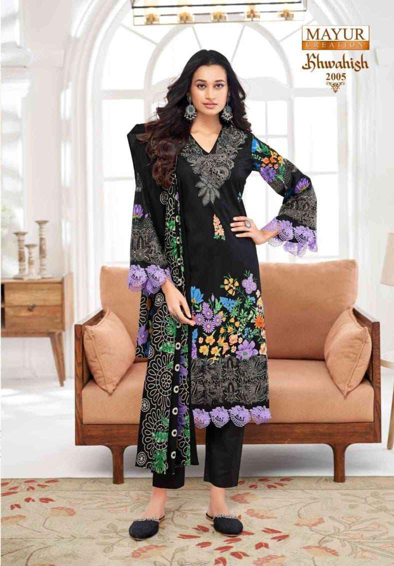 MAYUR KHWAHISH VOL 2 KARACHI STYLE LAWN  COTTON DRESS MATERIAL AT WHOLESALE PRICE