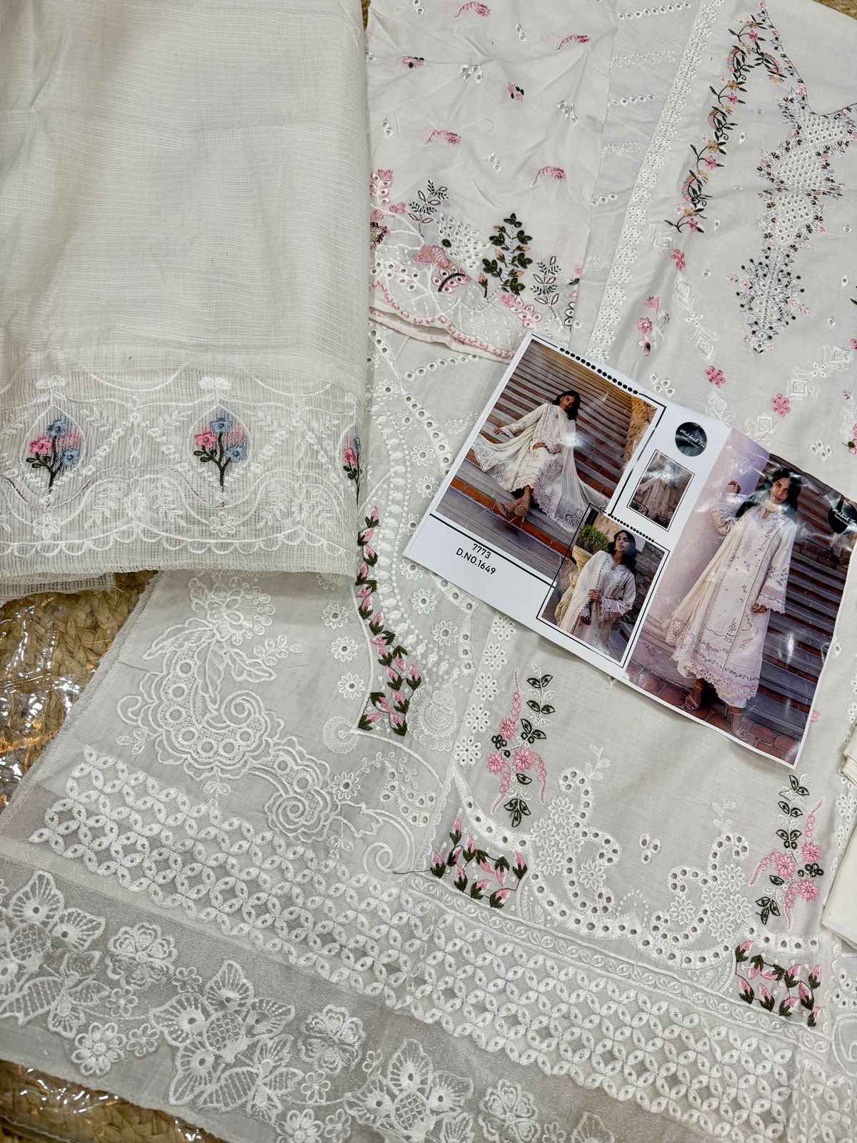 MEHBBOB TEX MARIA B PURE VISOCSE LAWN DRESS MATERIAL AT WHOLESALE PRICE