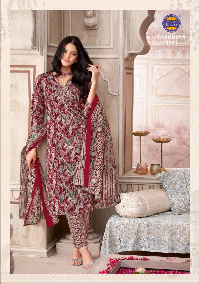 MFC PASHMINA VOL-19 PURE HEAVY COTTON PRINT DRESS MATERIAL AT WHOLESALE PRICE
