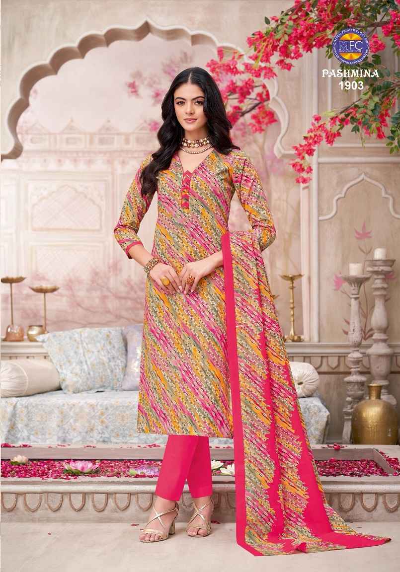 MFC PASHMINA VOL-19 PURE HEAVY COTTON PRINT DRESS MATERIAL AT WHOLESALE PRICE