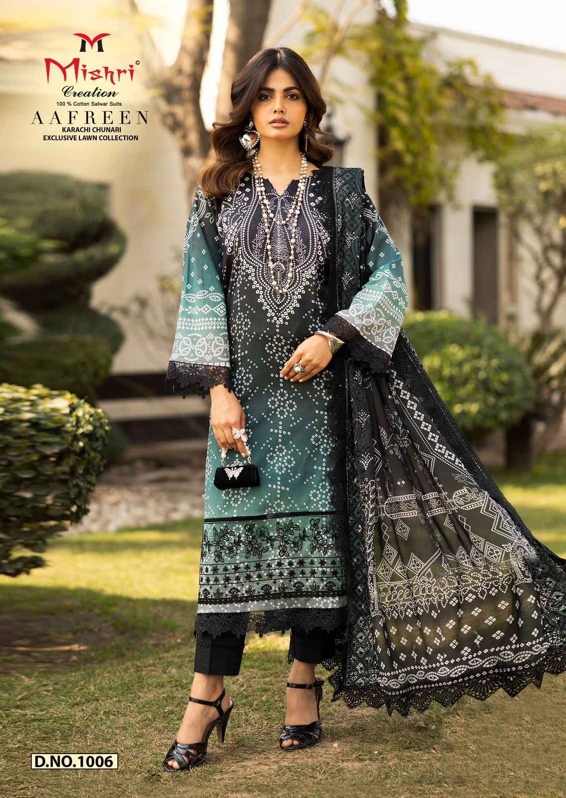 MISHRI AAFREEN HEAVY  PURE LAWN COTTON DRESS MATERIAL AT WHOLESALE PRICE