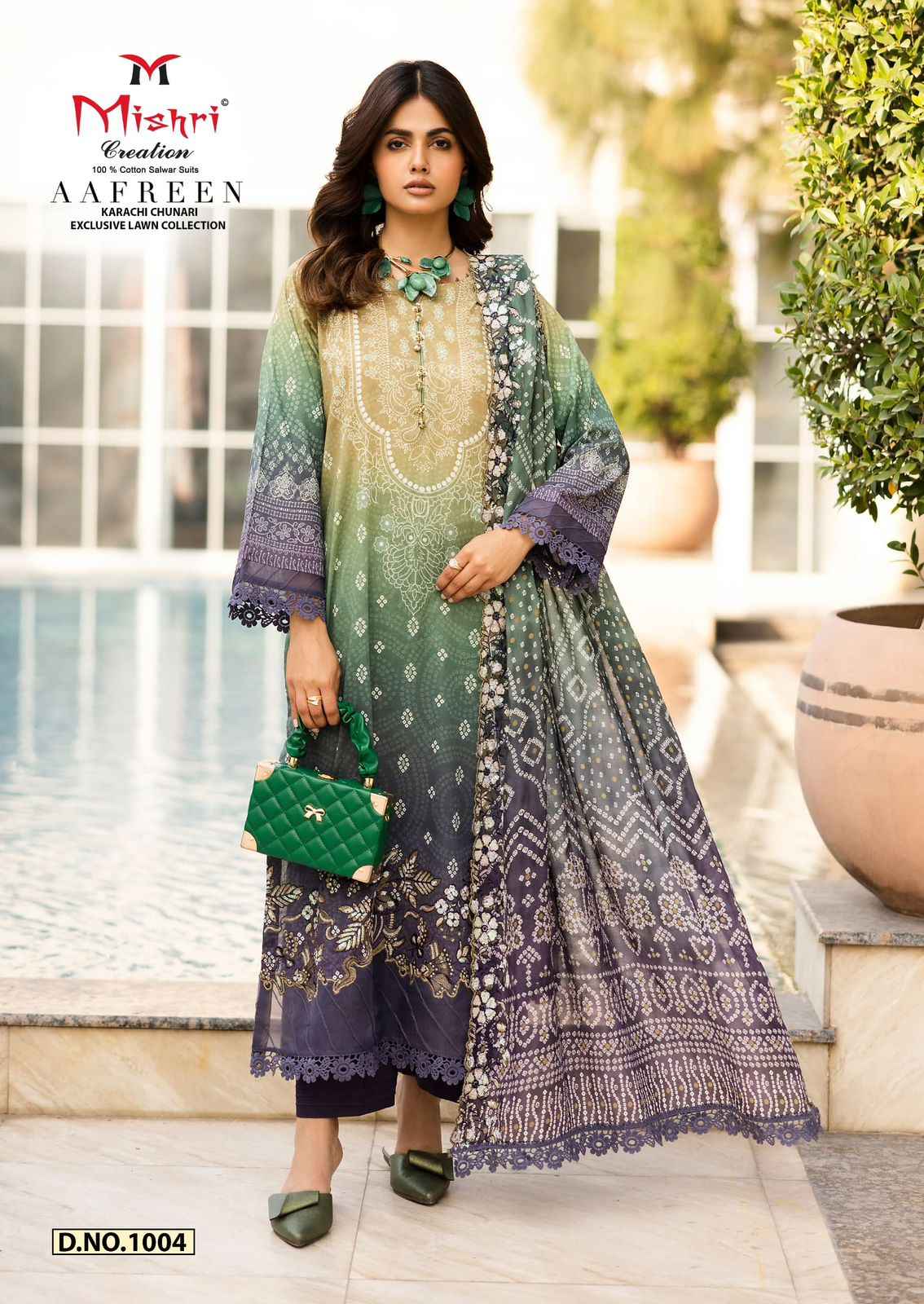 MISHRI AAFREEN HEAVY  PURE LAWN COTTON DRESS MATERIAL AT WHOLESALE PRICE