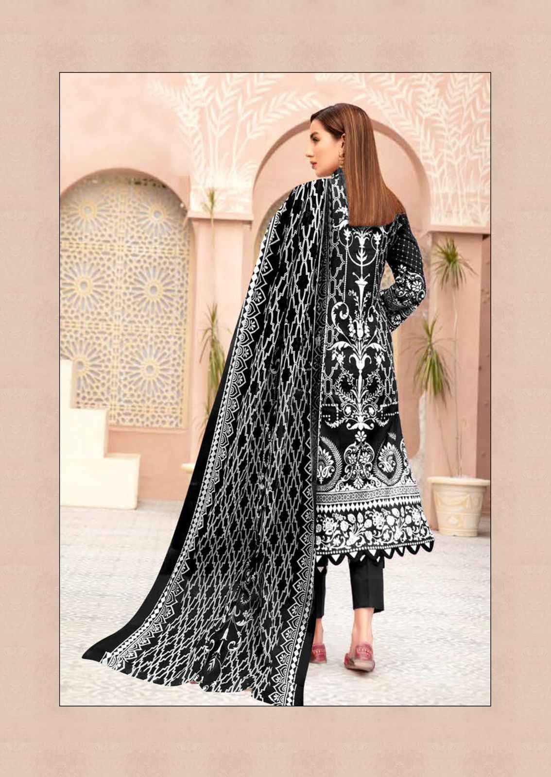 MISS WORLD MEHNOOR VOL-01 KARACHI DRESS MATERIAL AT WHOLESALE PRICE