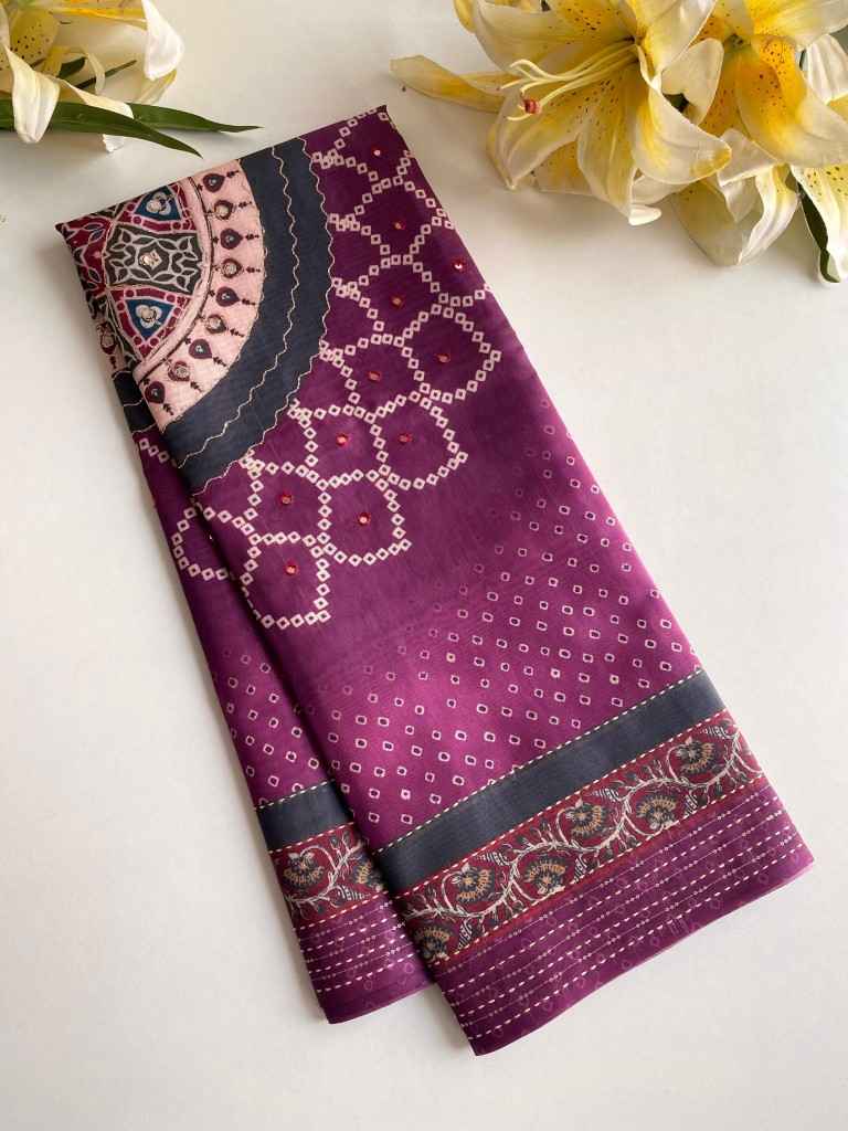 PREMIUM BLEND SILK BANDHANI PRINT SAREE AT WHOLESALE PRICE
