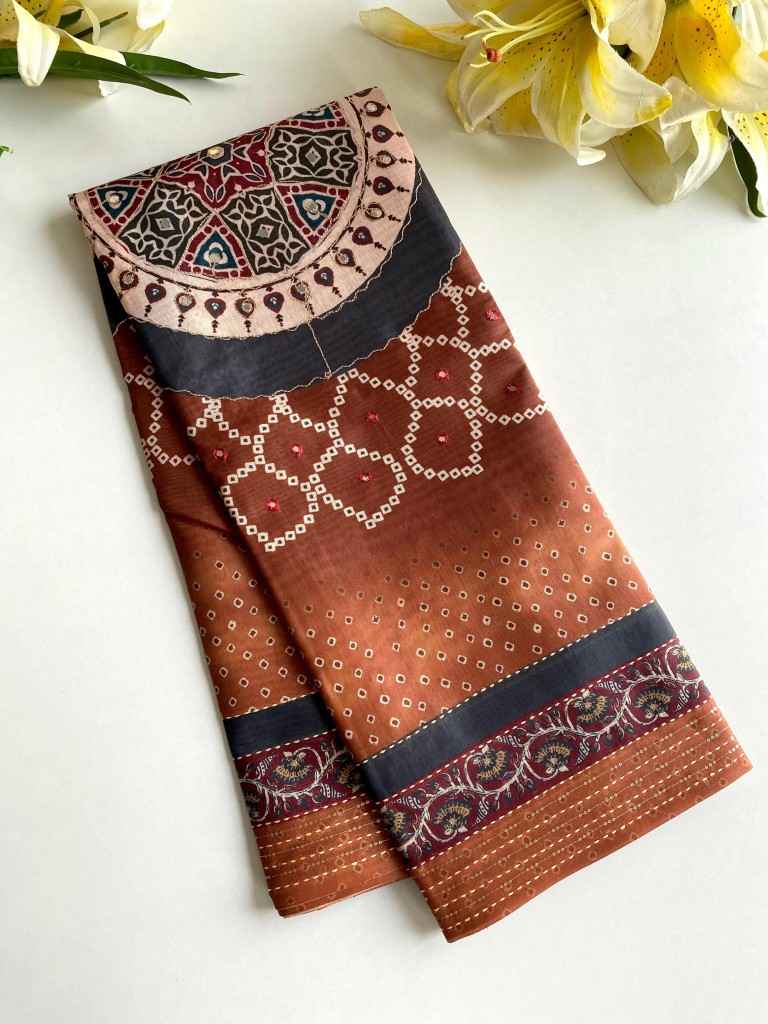 PREMIUM BLEND SILK BANDHANI PRINT SAREE AT WHOLESALE PRICE