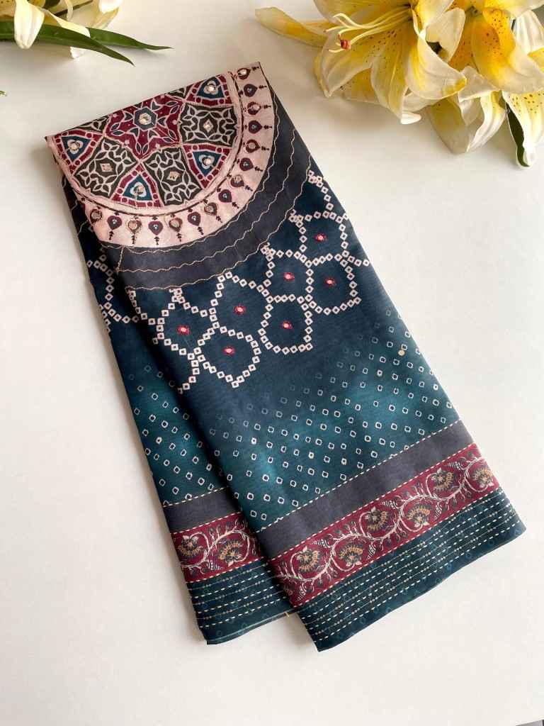PREMIUM BLEND SILK BANDHANI PRINT SAREE AT WHOLESALE PRICE