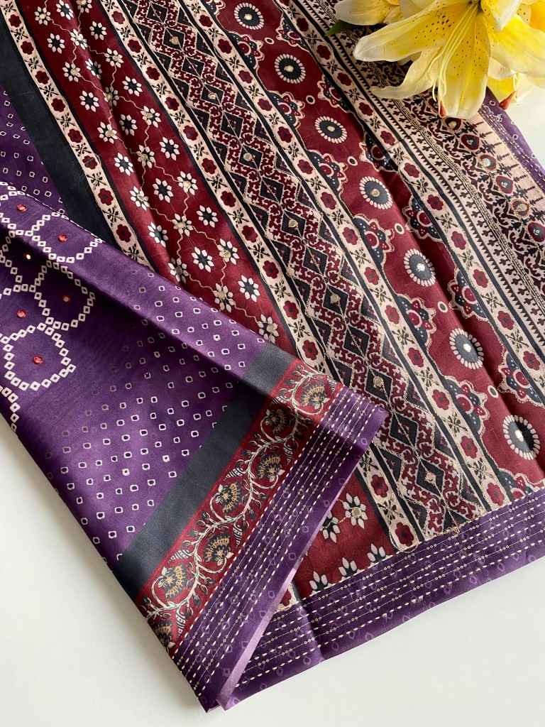 PREMIUM BLEND SILK BANDHANI PRINT SAREE AT WHOLESALE PRICE